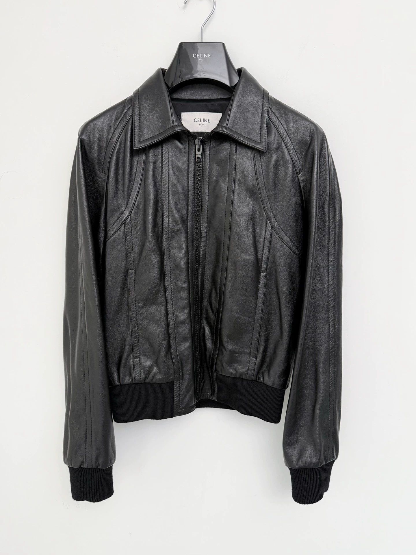 Celine × Hedi Slimane SS20 Brown Chocolate Loose Blouson Lamb