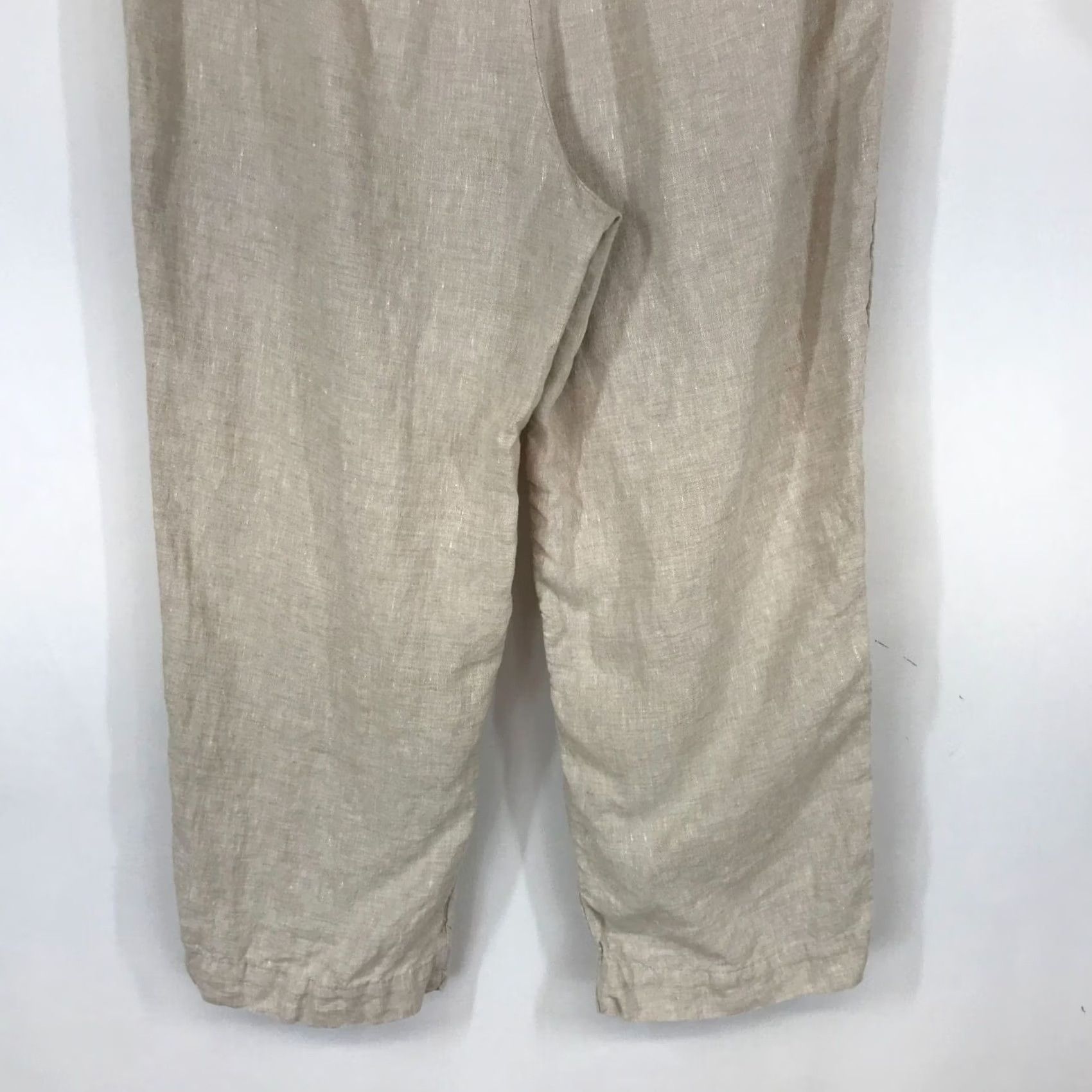 Vintage CHICO'S Women's Beige Linen Casual Pants 8R Size 30" / US 8 / IT 44 - 6 Thumbnail