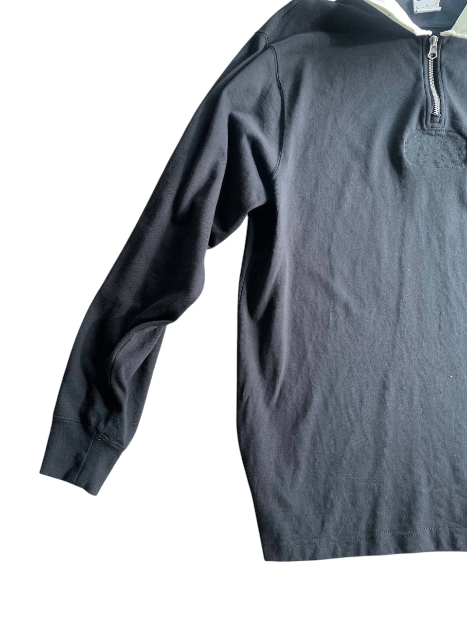 Nike × Vintage Nike Sportswear Men’s Rugby Heavy Cotton L 1/4 Zip Polo Size US L / EU 52-54 / 3 - 3 Thumbnail