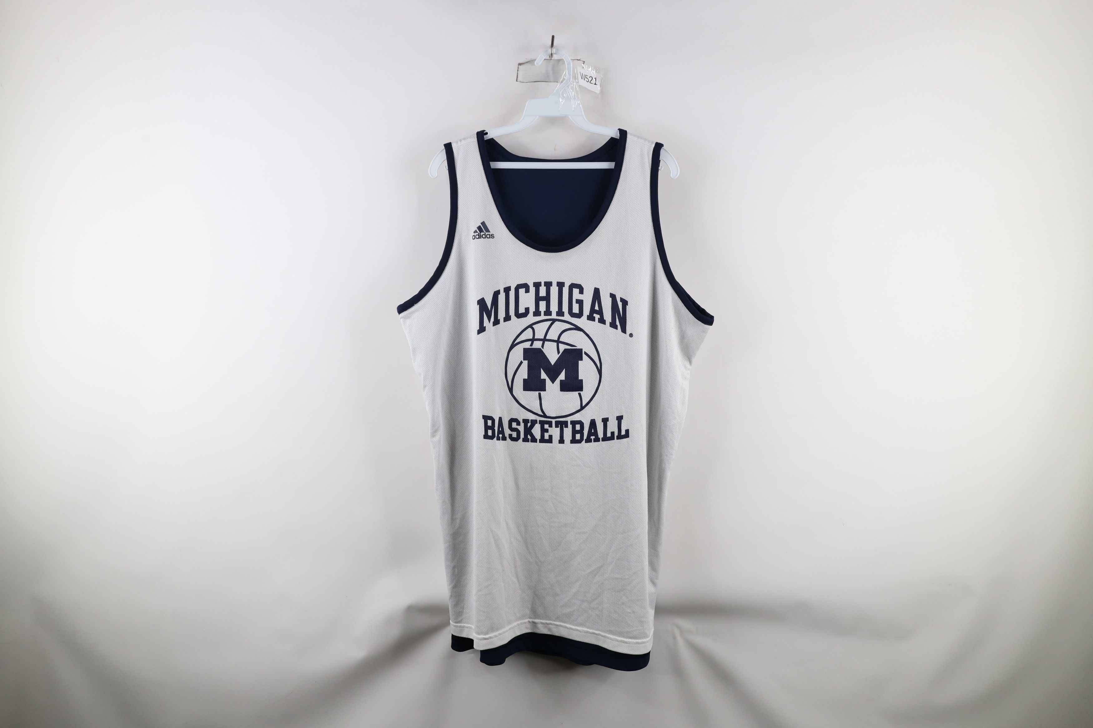 Adidas × Vintage Adidas University of Michigan Basketball Jersey Reversible Size US XL / EU 56 / 4 - 14 Thumbnail