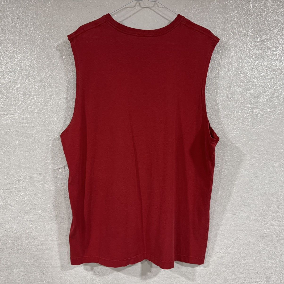 Nike Nike Sleeveless Shirt Embroidered Check Swoosh Size XL Red Size US XL / EU 56 / 4 - 10 Thumbnail