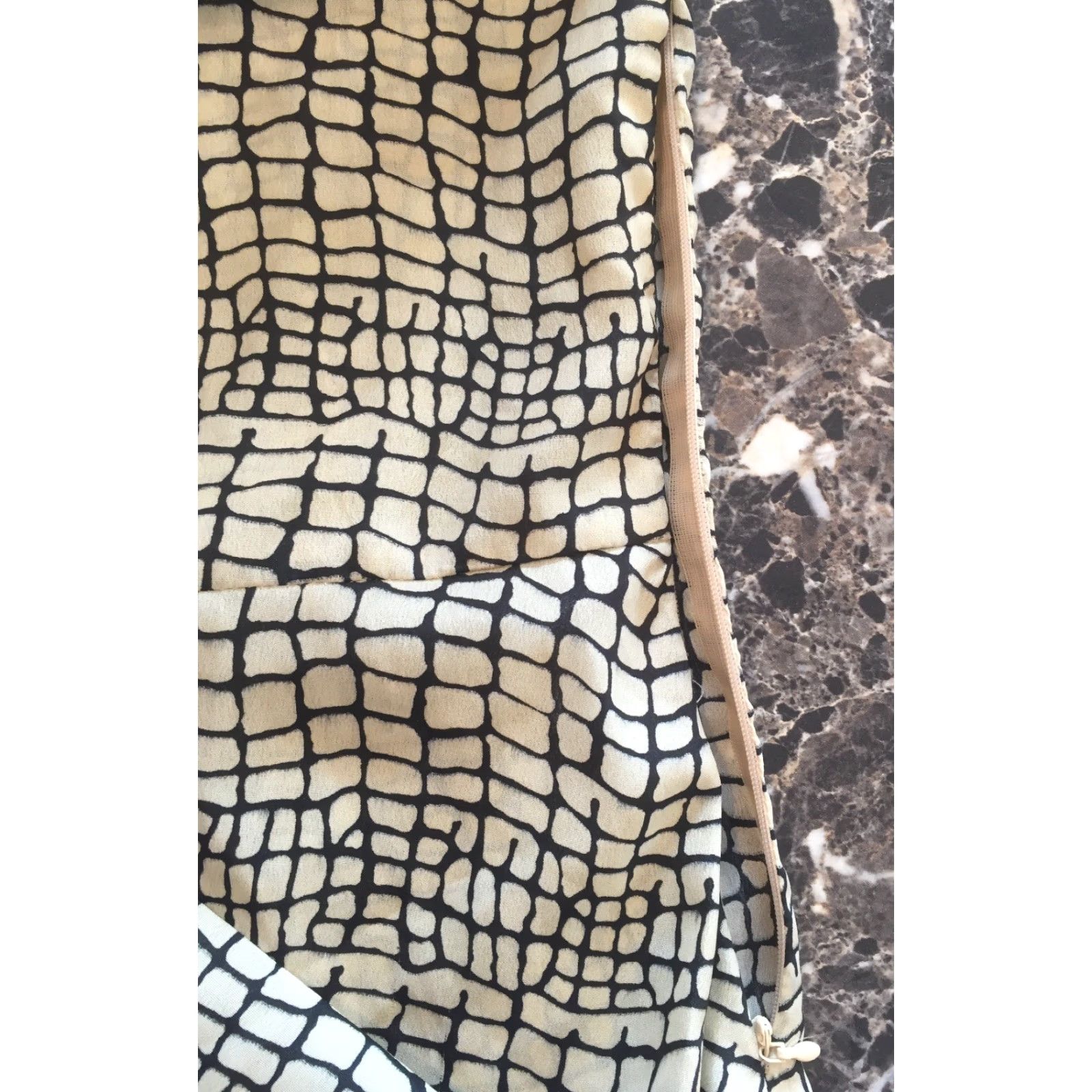 Anthropologie Esley Anthropologie Dress S 3/4 Sleeve Women’s Short Multicolor Geometric Zip Side Mini Dress B367 Size S / US 4 / IT 40 - 4 Thumbnail