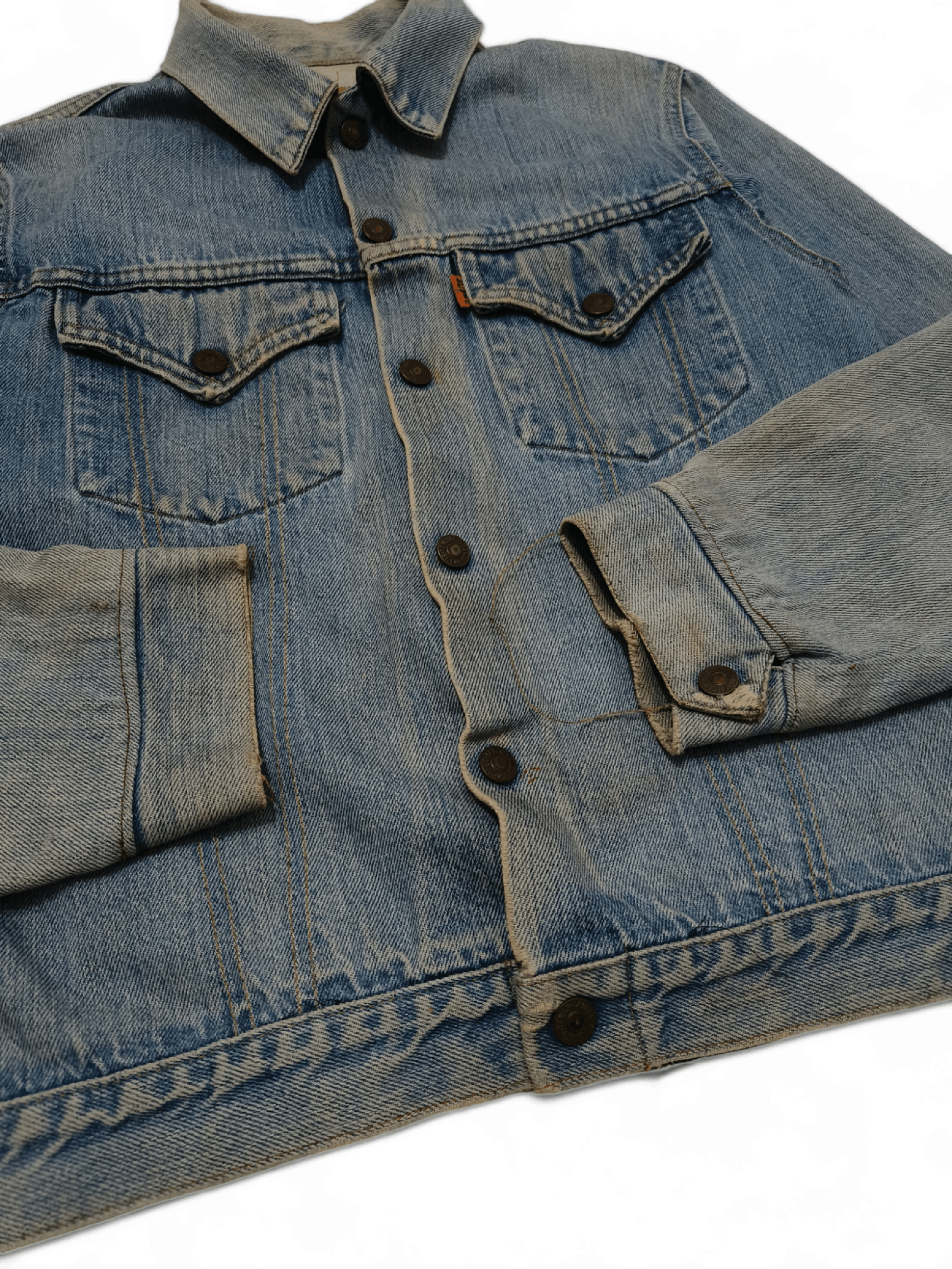 Levi's Vintage 70s Levi's 70705 0317 Orange Tab USA Denim Jacket Size US XS / EU 42 / 0 - 5 Thumbnail
