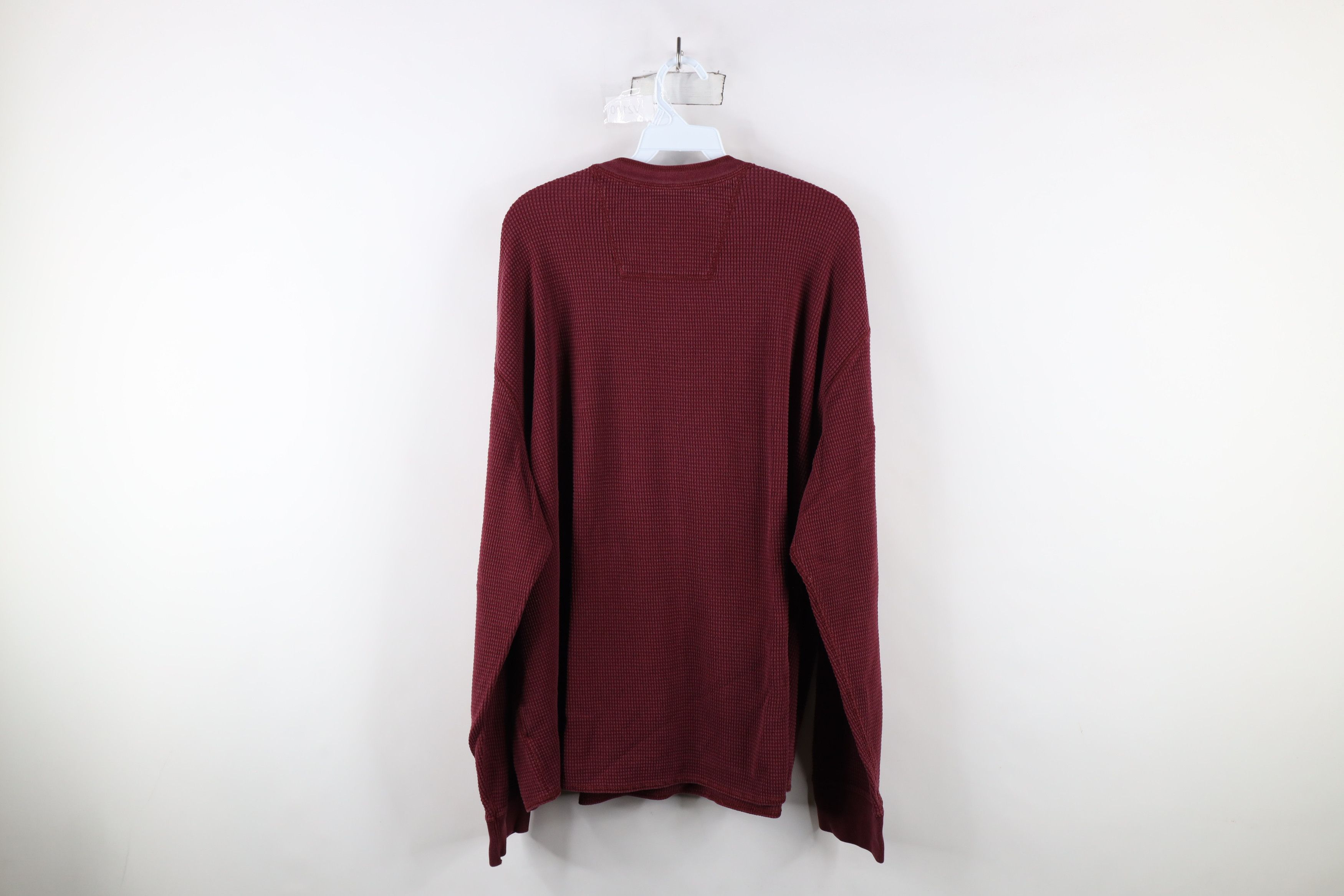 Eddie Bauer × Vintage Vintage 90s Eddie Bauer Knit Long Sleeve Henley T-Shirt Size US XXL / EU 58 / 5 - 9 Thumbnail
