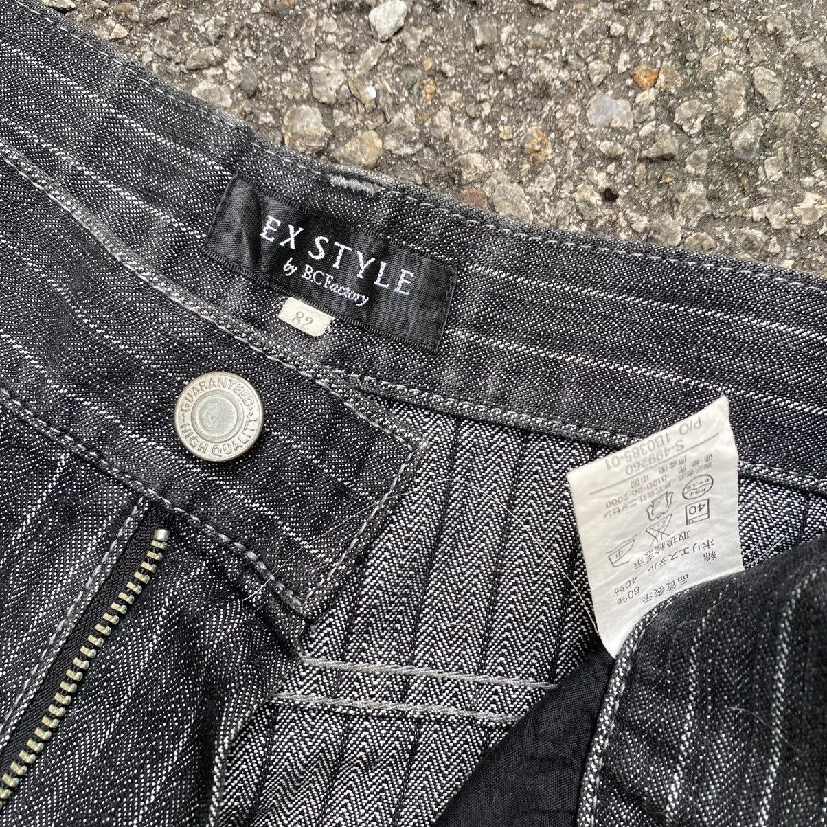 Japanese Brand Flare Jeans B.C Factory Striped Denim Boot Cut Bottom Bell Size US 30 / EU 46 - 6 Thumbnail