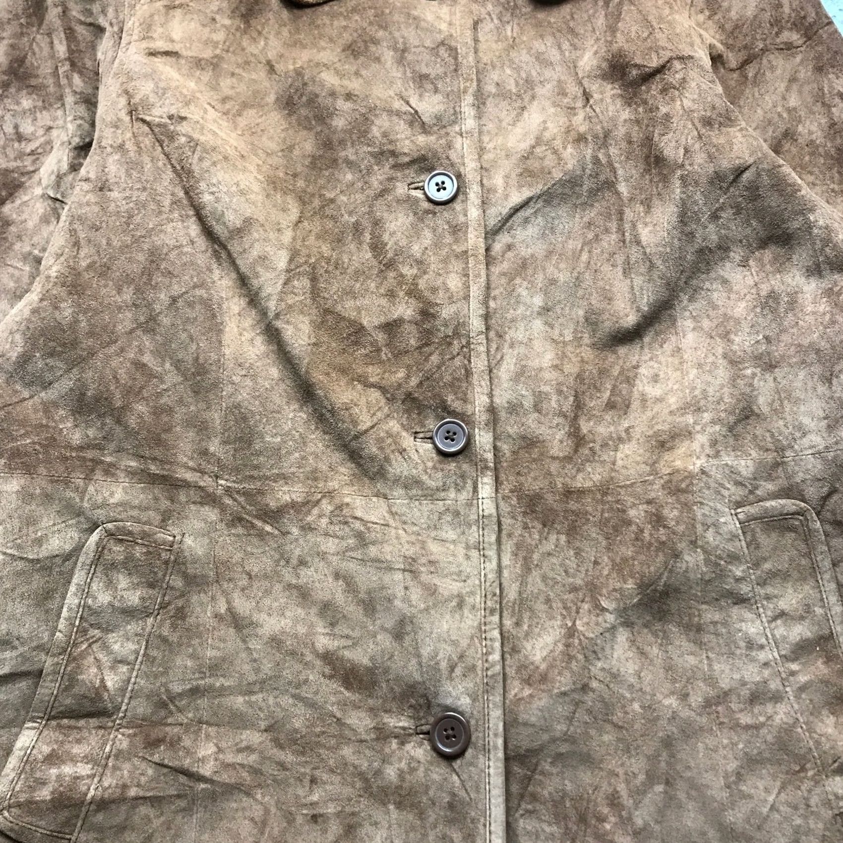 Vintage VINTAGE Centigrade Leather Trench Coat Jacket Womens M Brown Pockets Size M / US 6-8 / IT 42-44 - 6 Thumbnail