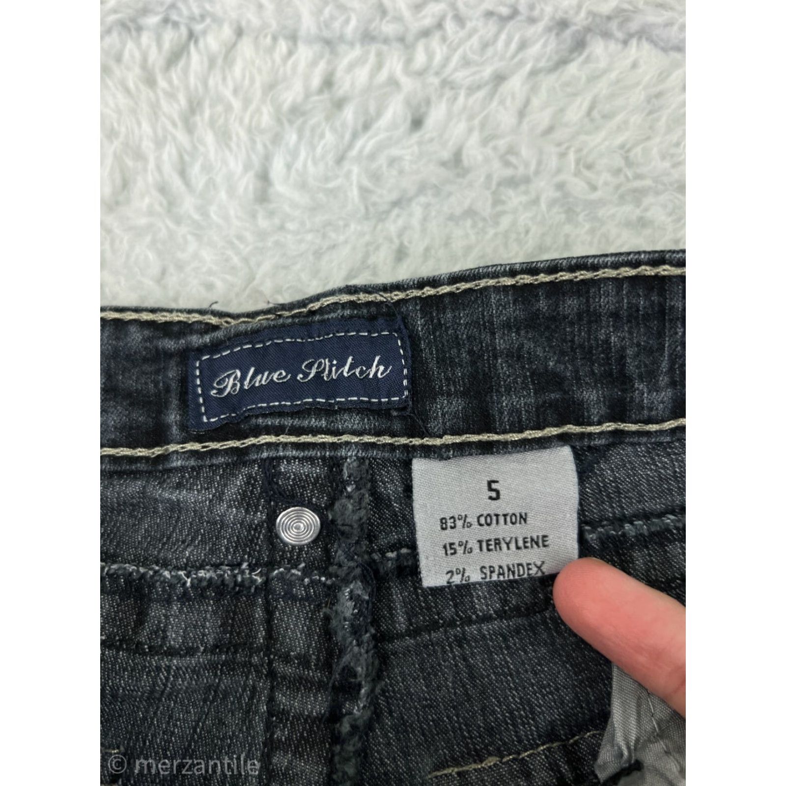 Denime Blue Plitch Women’s Jeans Pants Bootcut Stretch Embroidered Denim Size 5 Blue Size 27" / US 4 / IT 40 - 4 Thumbnail