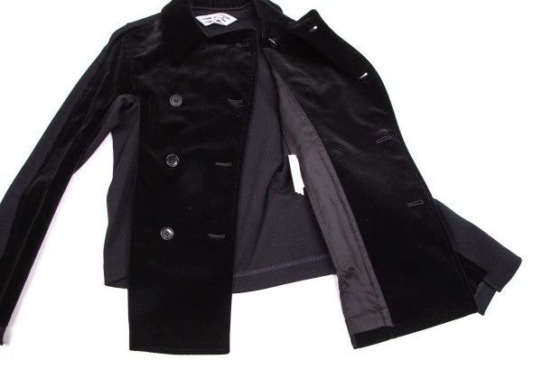 Comme des Garcons Comme des Garcons Velvet splicing double-breasted jacket Size M / US 6-8 / IT 42-44 - 5 Thumbnail