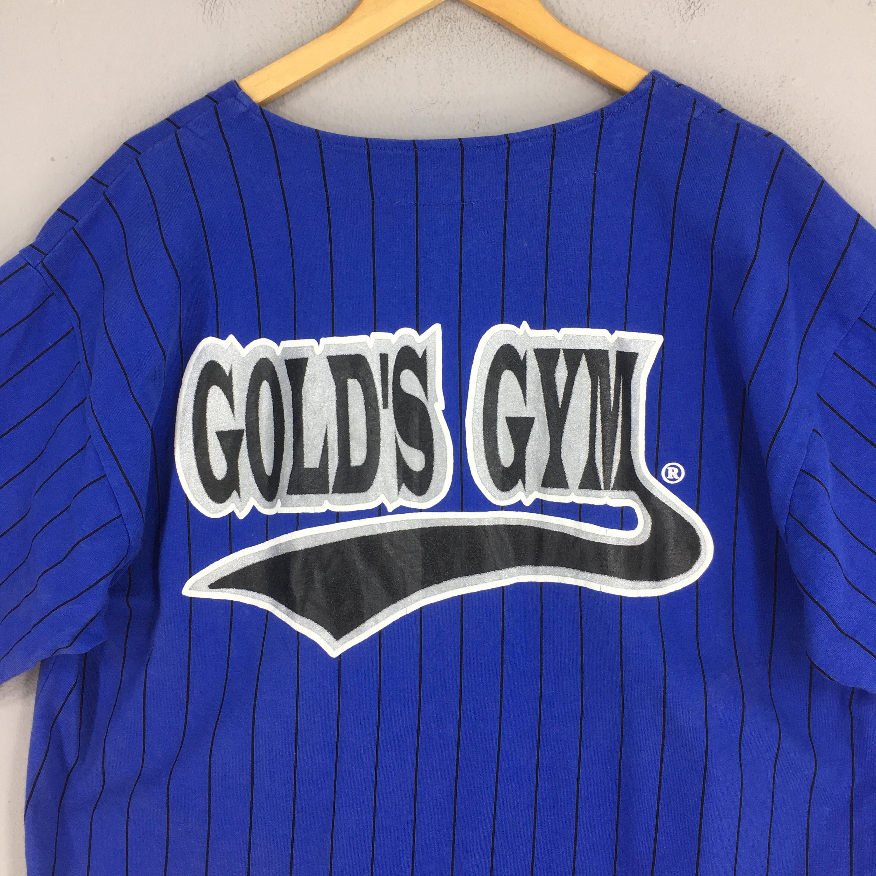 Vintage Vintage 90s Gold's Gym Baseball Shirt Large Size US L / EU 52-54 / 3 - 7 Thumbnail