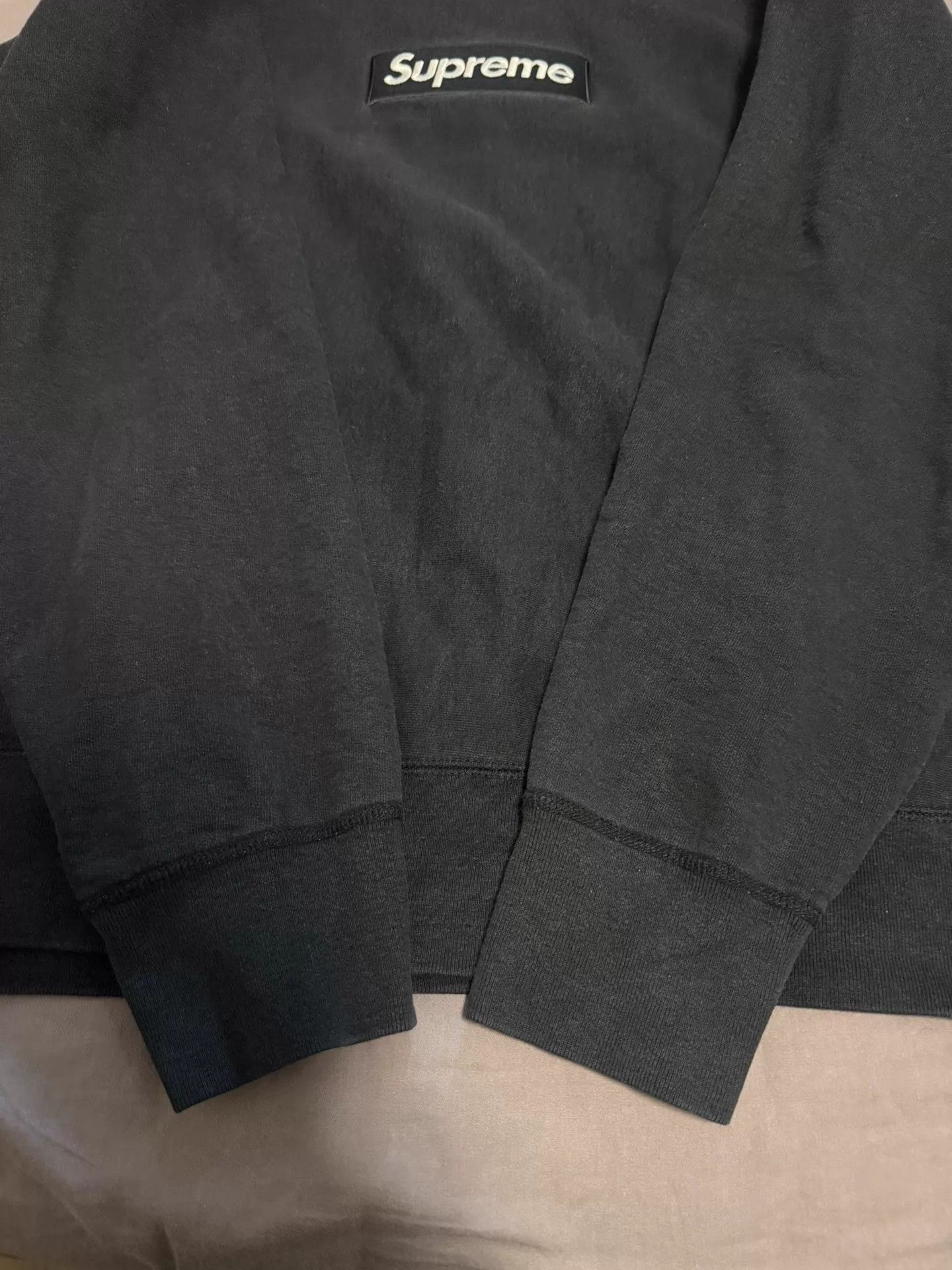Supreme Supreme FW18 Black on Black Box Logo Crewneck L Size US L / EU 52-54 / 3 - 5 Thumbnail