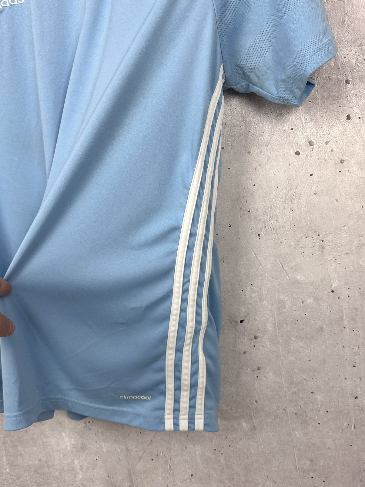Adidas × Vintage Adidas Climacool FC Sunderland Stripped Blue Soccer Jersey Size US L / EU 52-54 / 3 - 7 Thumbnail
