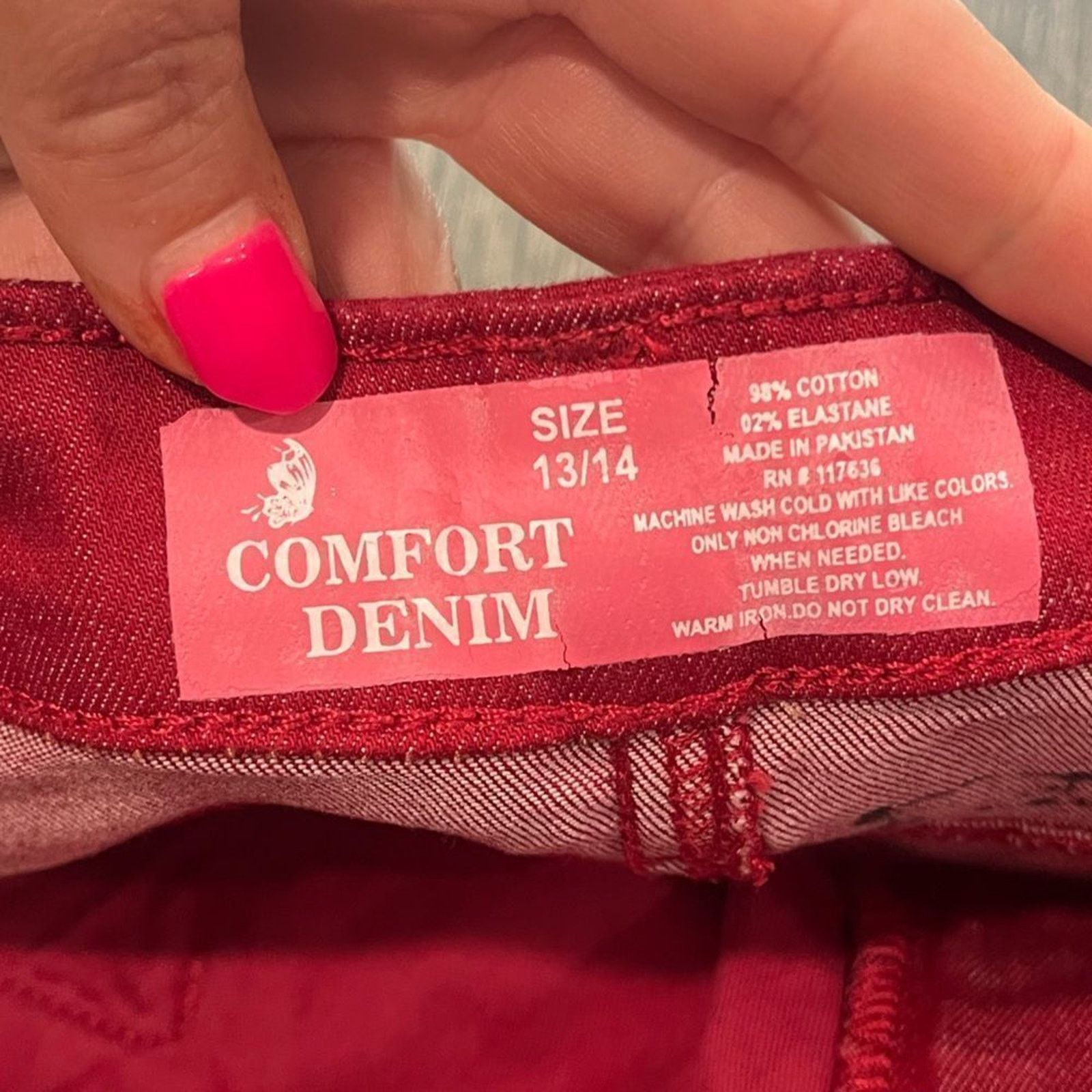 Vintage NWT Comfort Denim Mini Skirt Belted Size 13/14 Size 36" / US 14 / IT 50 - 5 Thumbnail