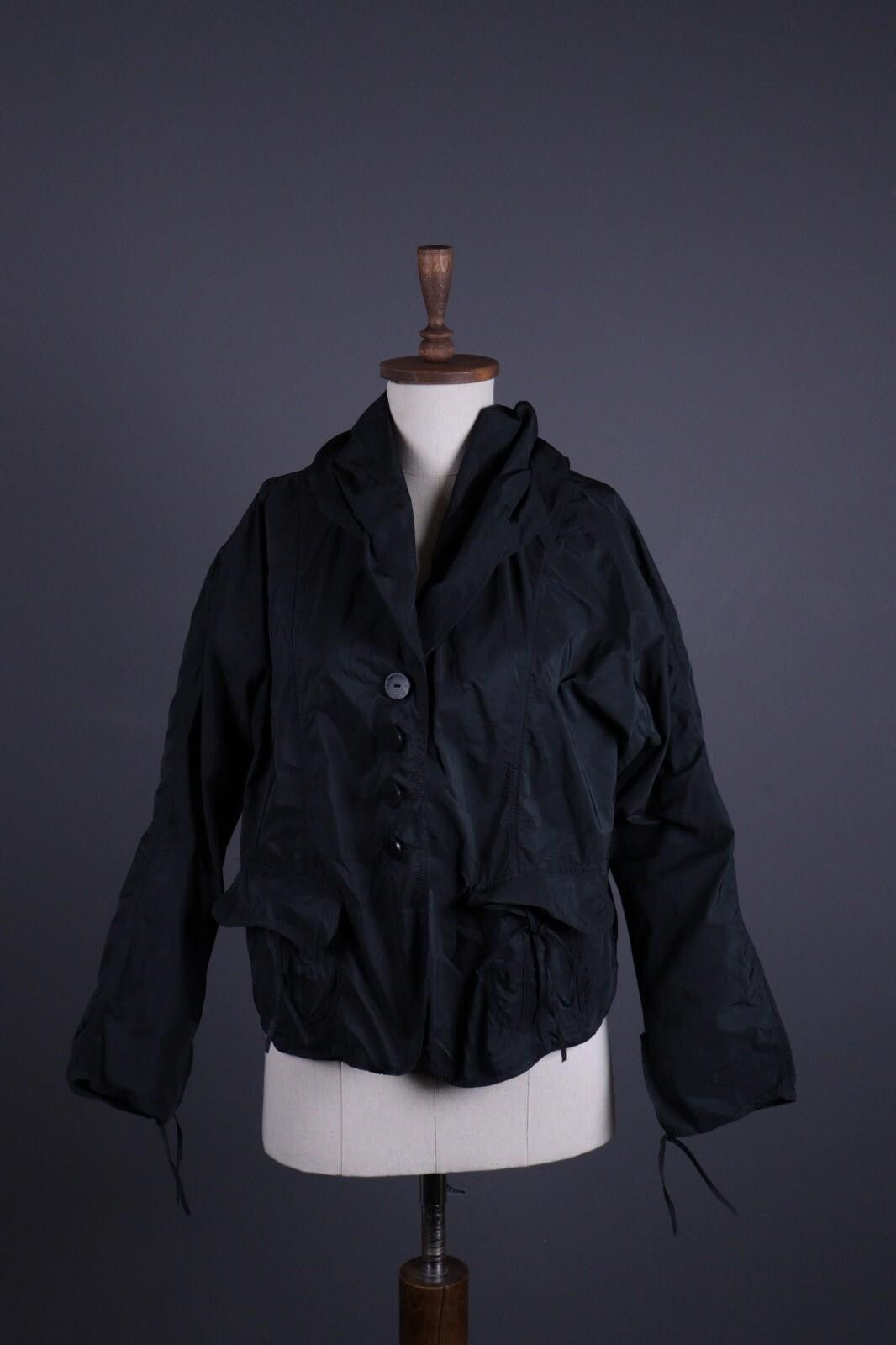 Designer Absolut By Zebra Black Lagenlook Jacket Size 3 / L Size M / US 6-8 / IT 42-44 - 1 Thumbnail