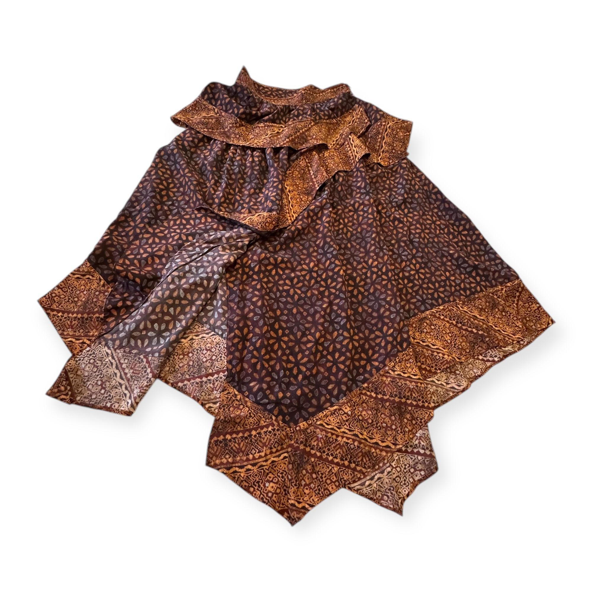 Ulla Johnson Ulla Johnson Silk Omila Skirt in Agate, Size 2, Brown burgu Size 26" / US 2 / IT 38 - 3 Thumbnail