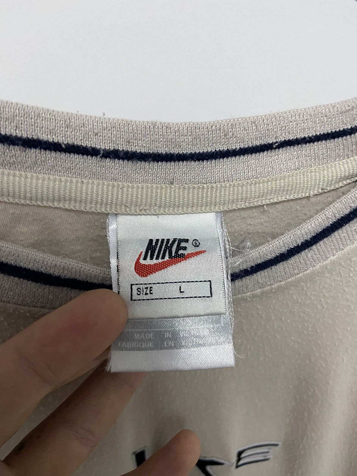 Nike × Vintage Nike T Shirt Vintage Big Logo Spell Out Y2K Size US L / EU 52-54 / 3 - 4 Thumbnail