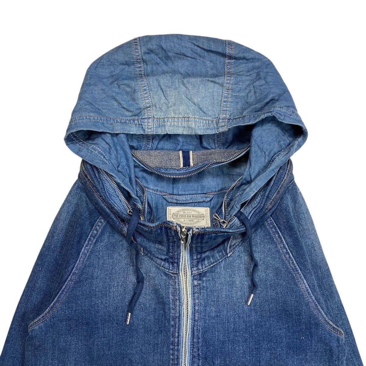 Le Grande Bleu (L.G.B.) GOA Bono Denim Zip Hood Jacket Size US M / EU 48-50 / 2 - 9 Thumbnail