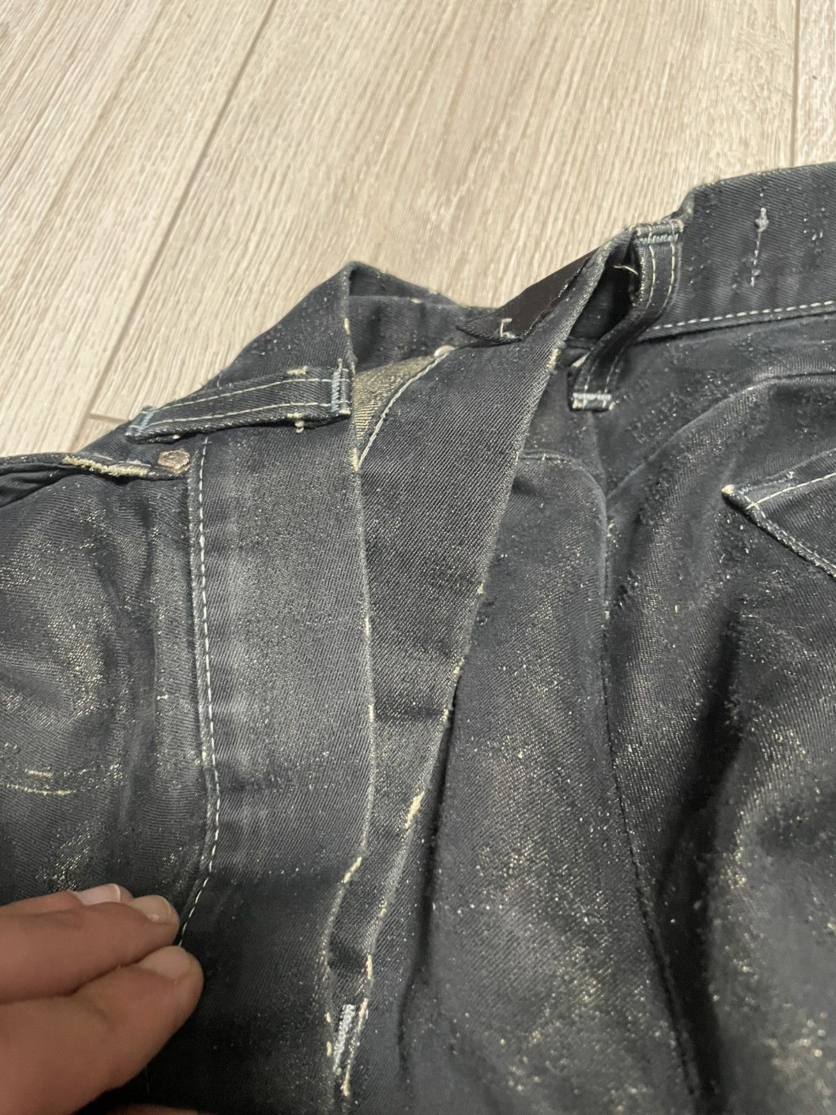 Versace Jeans Couture Vintage Trashed Gianni Versace Monogram Jeans Size US 38 / EU 54 - 22 Thumbnail