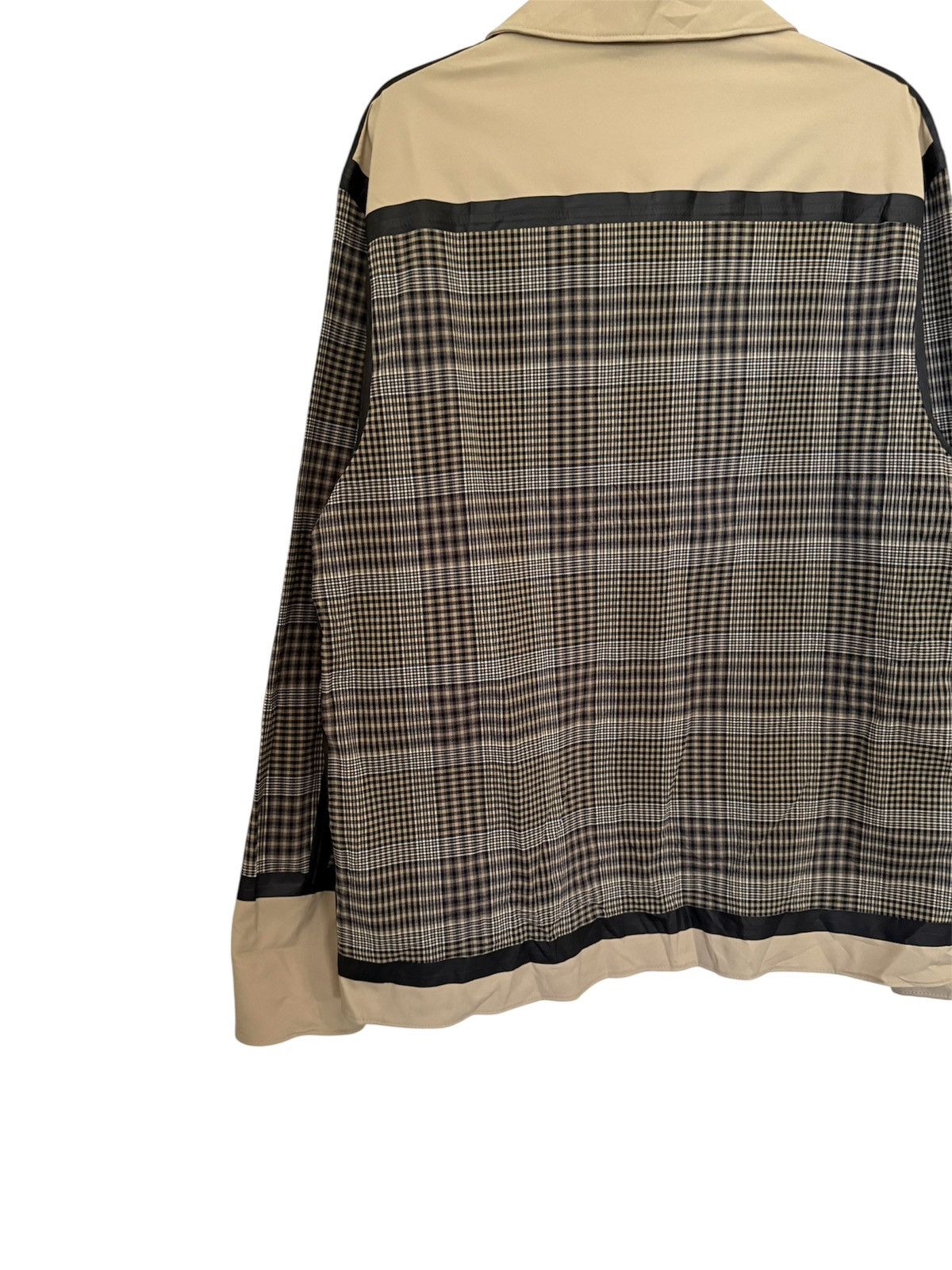 Rhude × Zara Zara Checked Patchwork Utility Jacket – Beige/Black Size US M / EU 48-50 / 2 - 6 Thumbnail