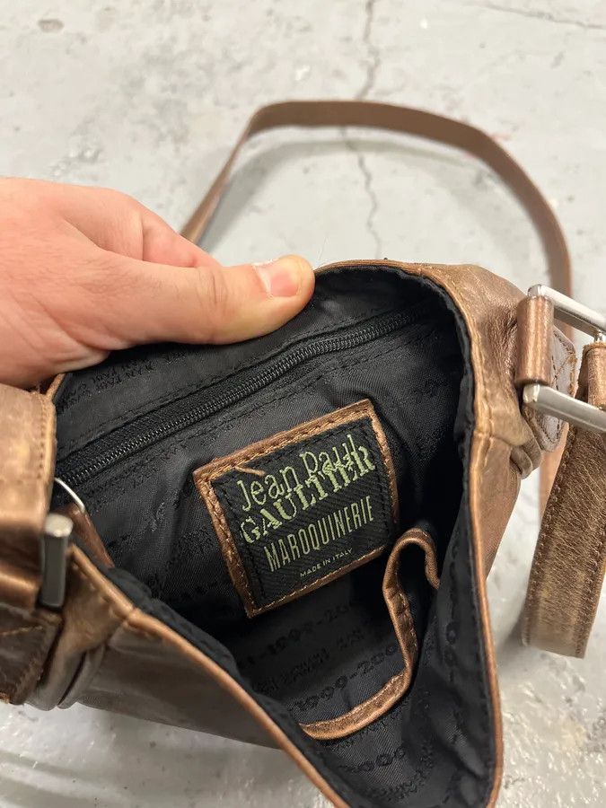Jean Paul Gaultier FW1995 Jean Paul Gaultier Dietrich Brown Leather Shoulder Bag Size ONE SIZE - 11 Thumbnail