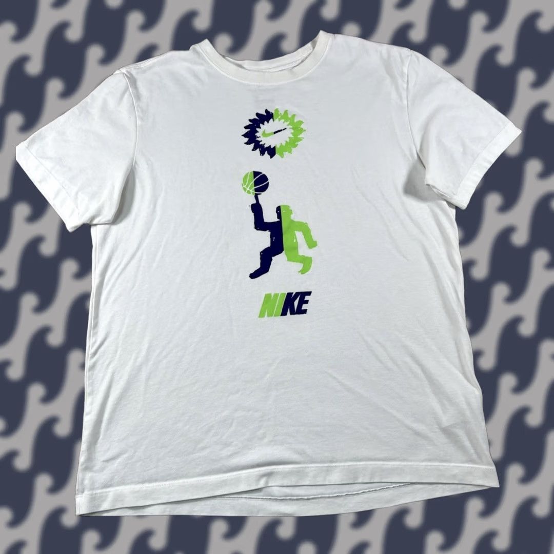 Nike Nike Dri-Fit Basketball Tee - Mens Medium - White - Graphic Size US M / EU 48-50 / 2 - 1 Thumbnail