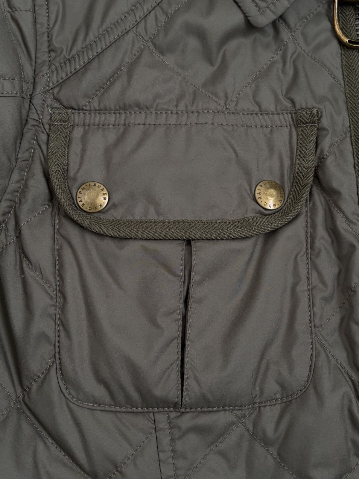 Ralph Lauren Ralph Lauren Olive Green Down & Feather Quilted Zip Jacket Size M / US 6-8 / IT 42-44 - 7 Thumbnail