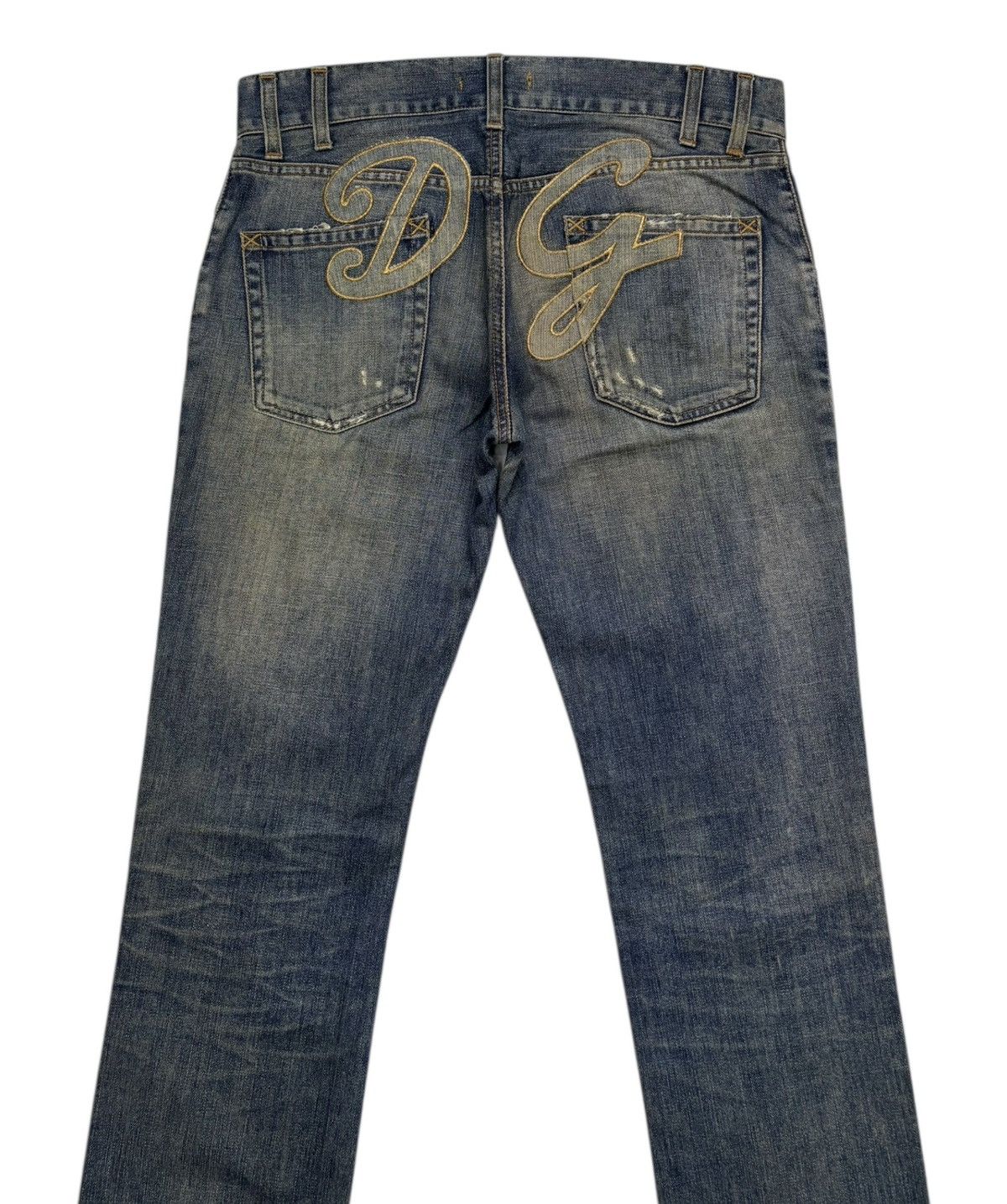 Dolce & Gabbana × Undercover Archived 🇮🇹 Dolce & Gabbana DG Distressed Denim Jeans Size US 34 / EU 50 - 3 Thumbnail