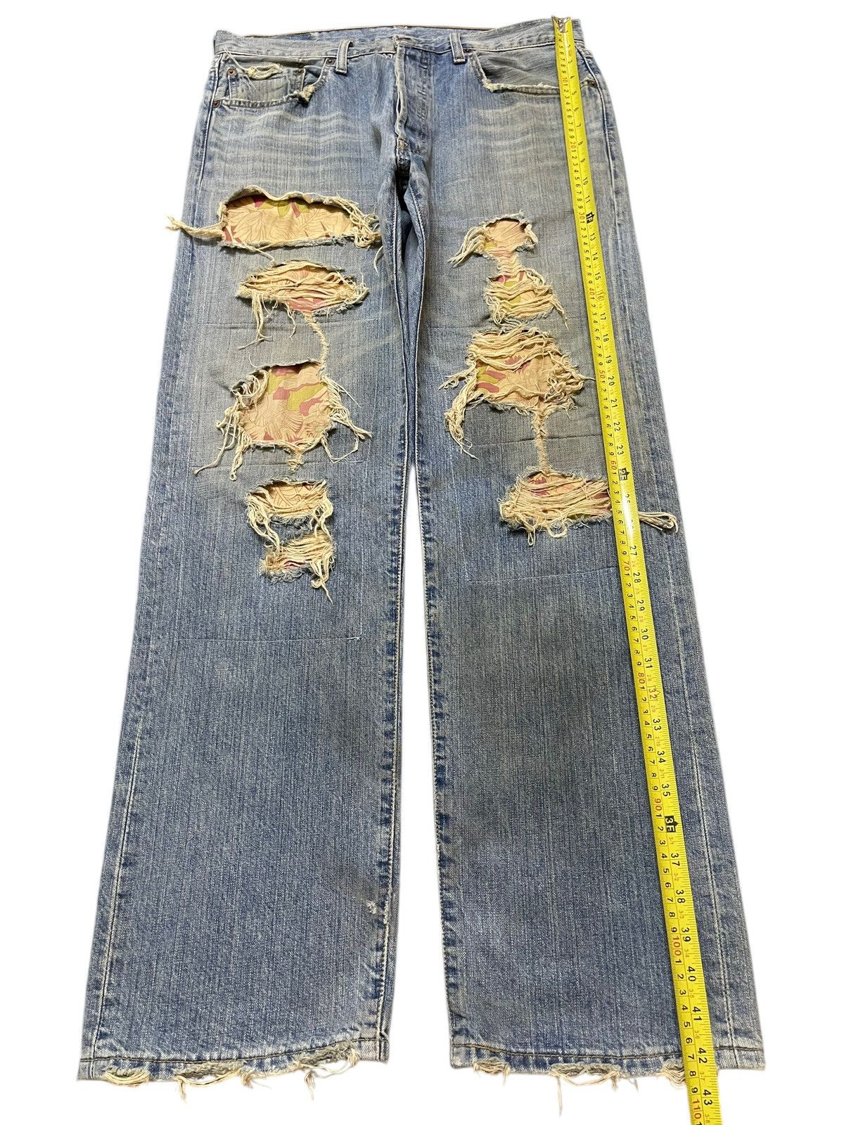 Levi's Vintage 90 Levis 501 Distressed Style Loose Jeans Size US 34 / EU 50 - 13 Thumbnail