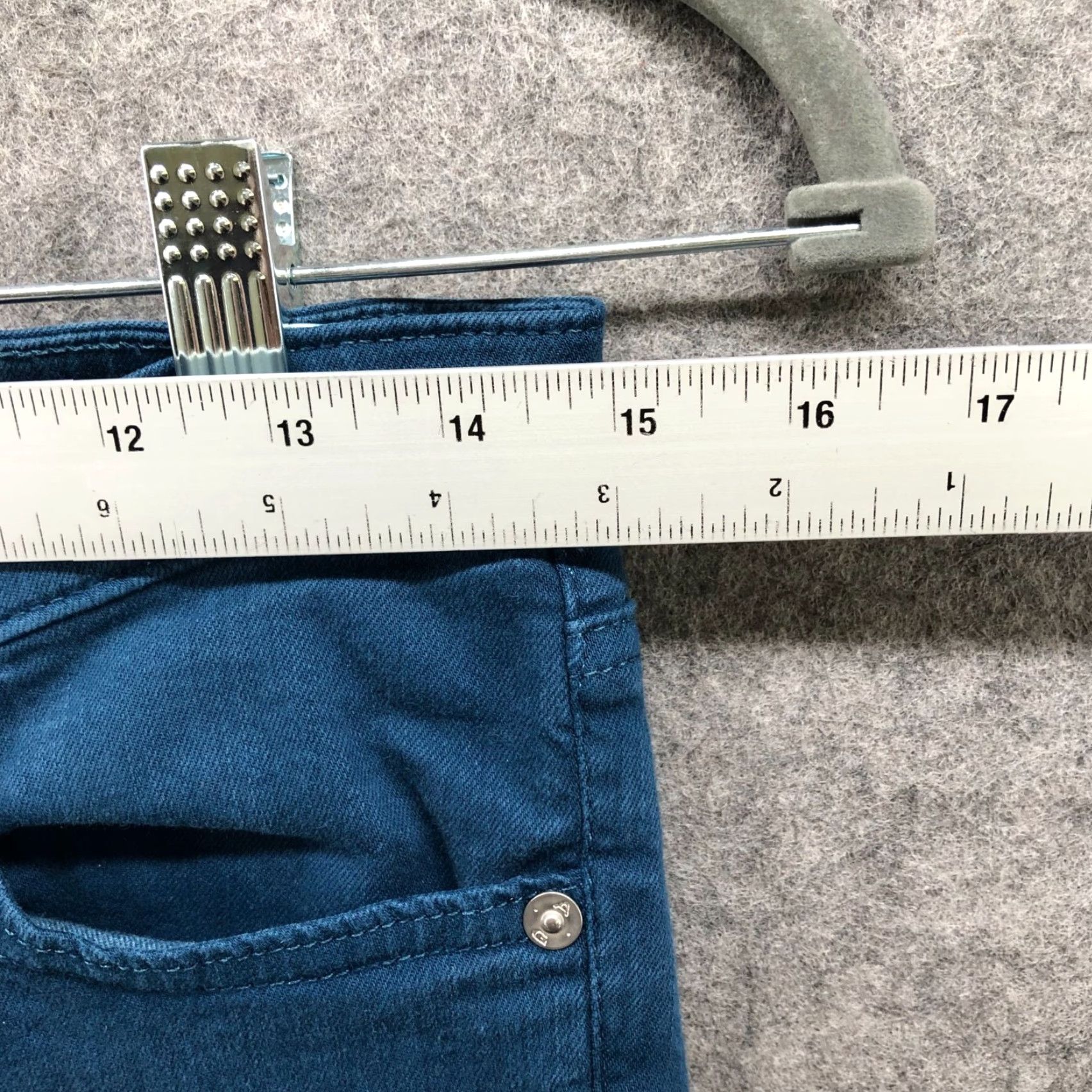 Vintage AG Adriano Goldschmied The Stilt Cigarette Jeans Womens 28 Blue Solid Skinny Jeans Size 28" / US 6 / IT 42 - 6 Thumbnail