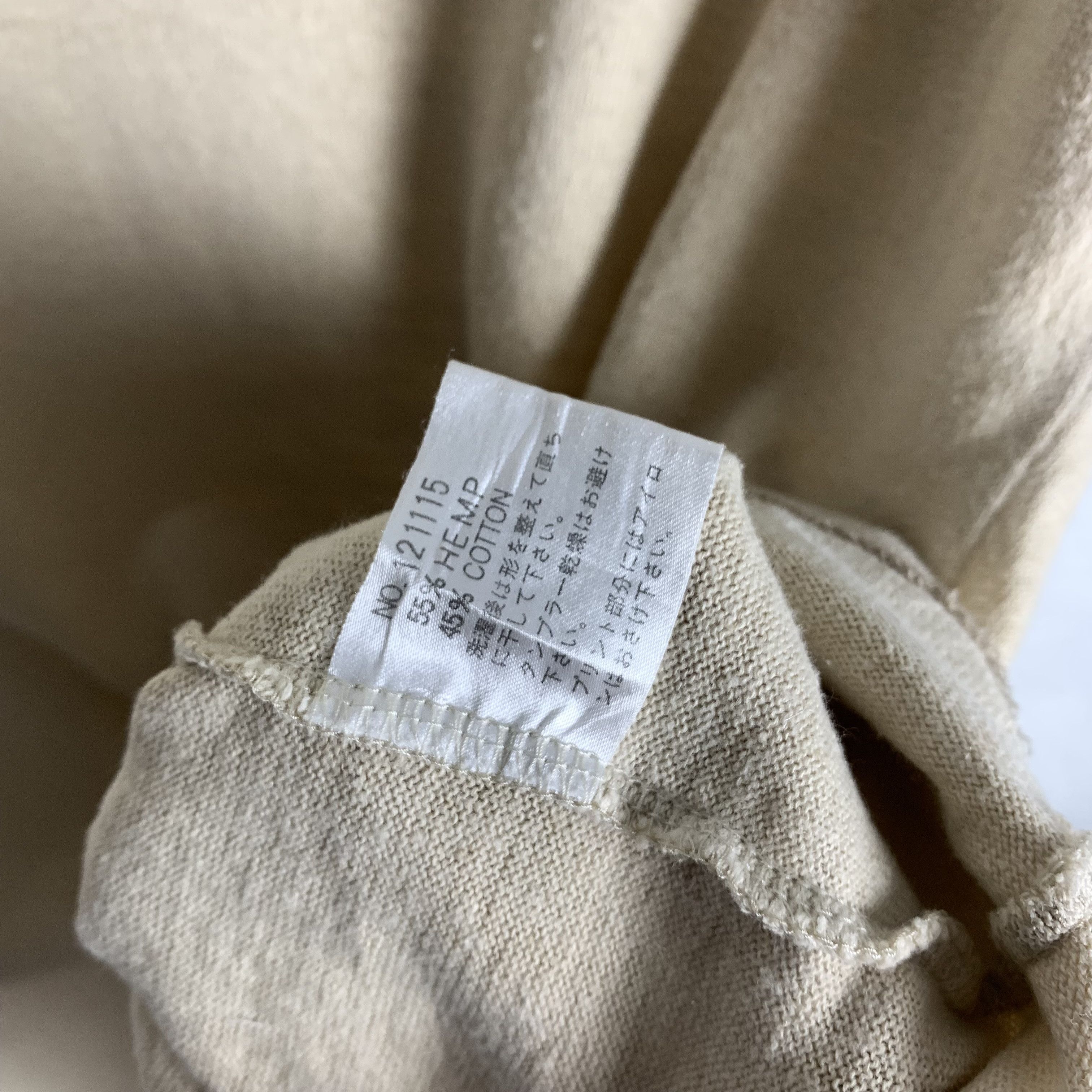 Japanese Brand Heritage Stone 'IDEALISM' Hemp Tshirt Size US M / EU 48-50 / 2 - 7 Thumbnail