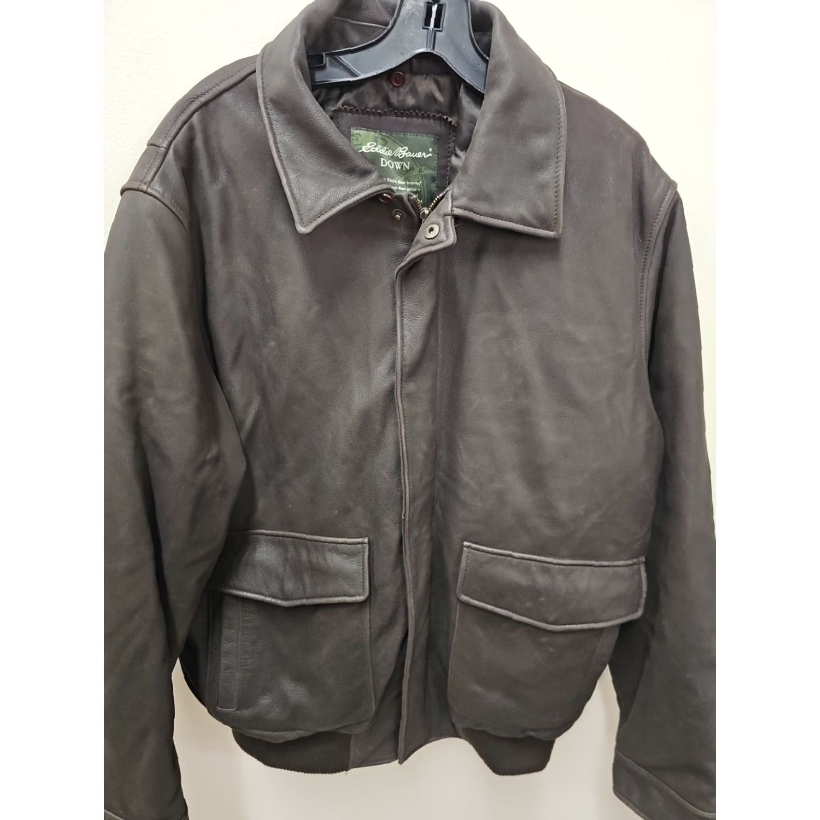 Eddie Bauer VINTAGE Eddie Bauer Jacket Bomber Leather Size US L / EU 52-54 / 3 - 2 Thumbnail