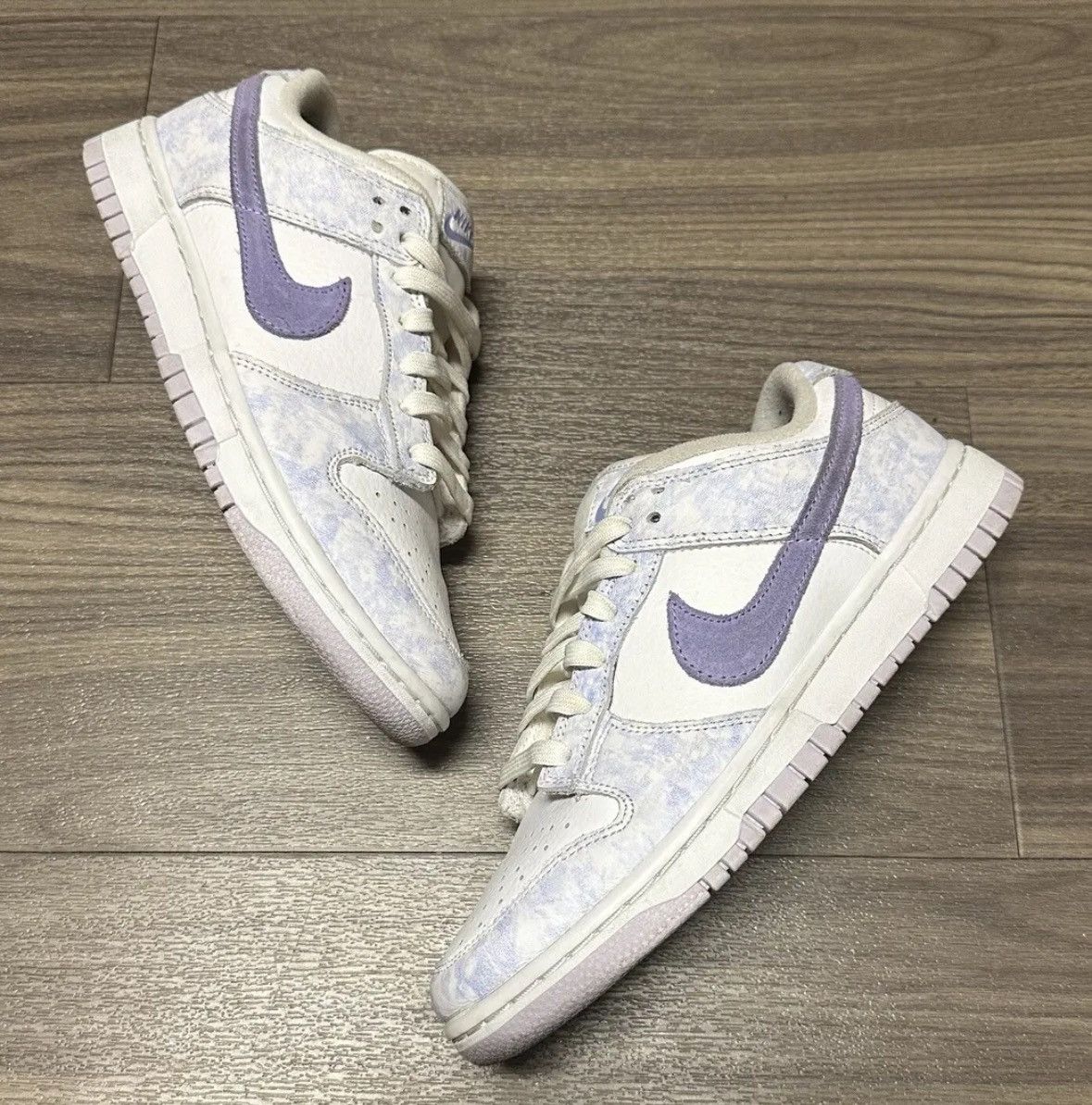 image of Nike Dunk Low OG Purple Pulse Shoes in Blue, Women's (Size 7.5)