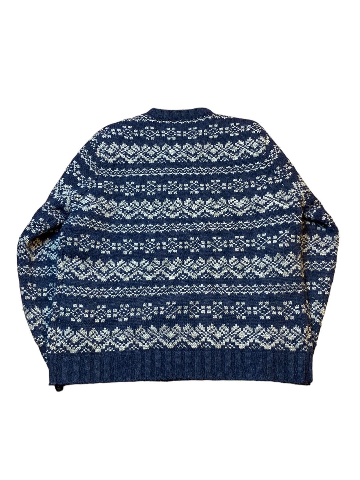 Schott Schott NYC Fair Isle Snowflake Style Wool Blend Knit Sweater Size US XXL / EU 58 / 5 - 2 Thumbnail