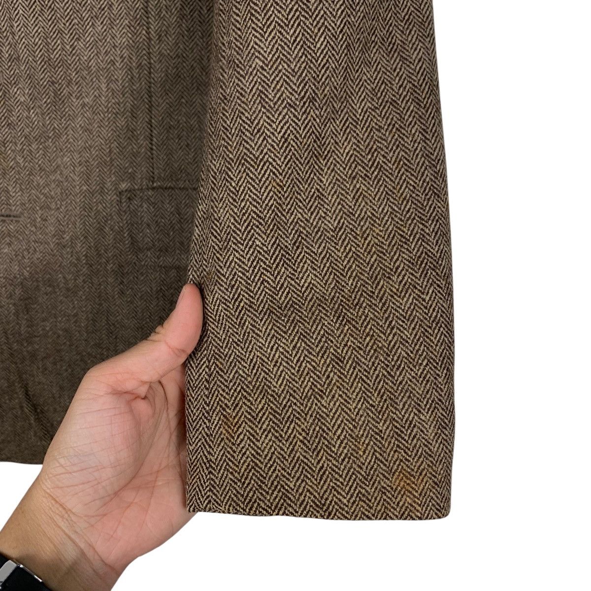 Chaps Ralph Lauren 90’s CHAPS RALPH LAUREN Herringbone Wool Blazers #2105-C92 Size US M / EU 48-50 / 2 - 11 Thumbnail