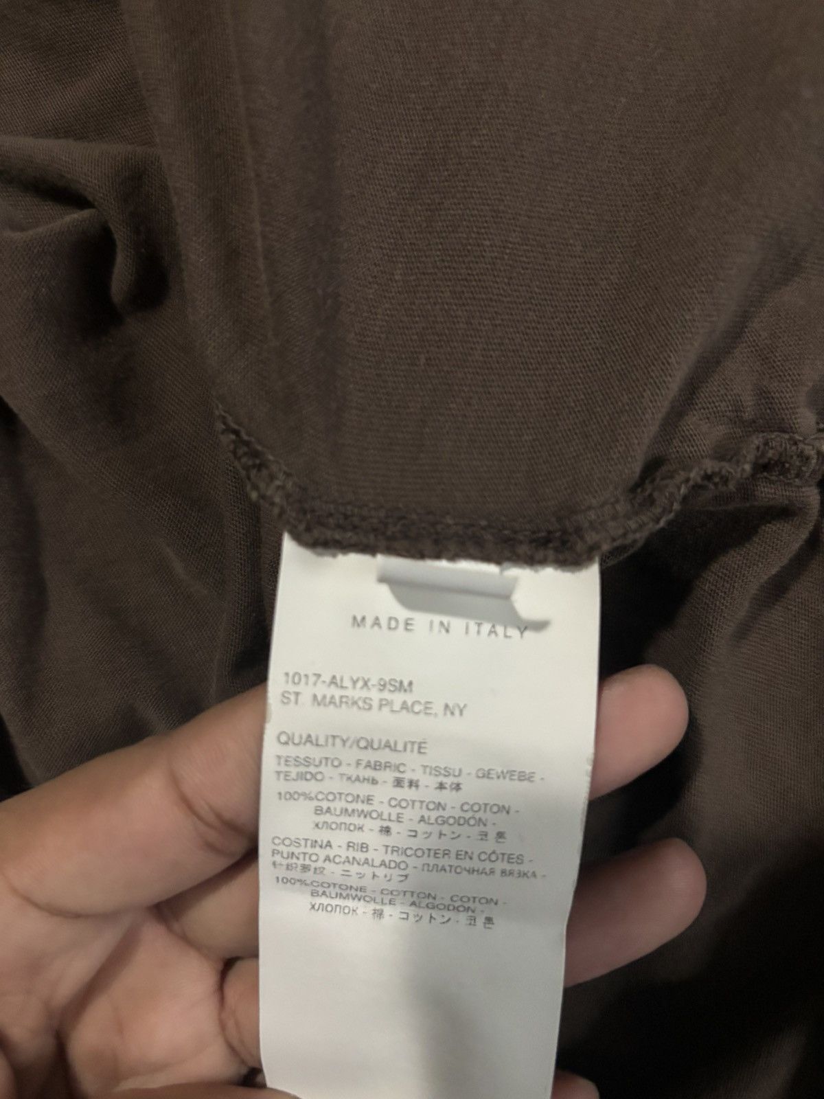 1017 ALYX 9SM 1017 ALYX 9SM S/S BROWN GRAPHIC TEE Size US S / EU 44-46 / 1 - 9 Thumbnail