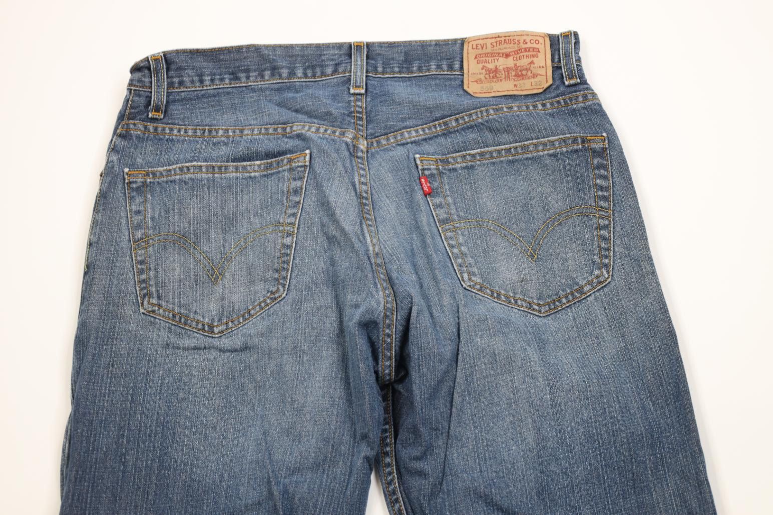 Levi's Vintage Y2K Levis 559 Relaxed Straight Wide Leg Jeans Blue Size US 33 - 13 Thumbnail