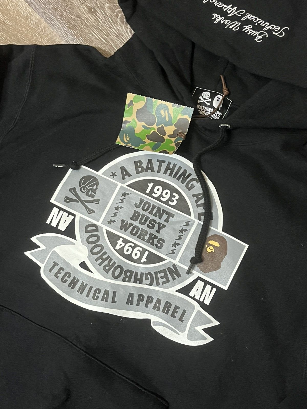 Bape × Neighborhood Bape x Neighborhood Pullover Hoodie Size US L / EU 52-54 / 3 - 3 Thumbnail