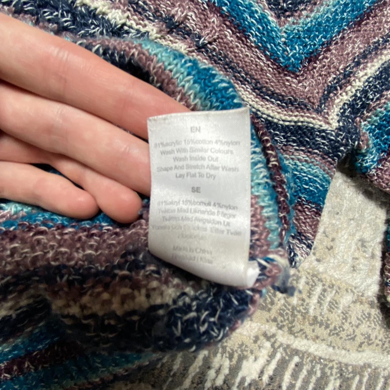 Vintage Retro Striped Knit Sweater Multi L Size L / US 10 / IT 46 - 5 Thumbnail