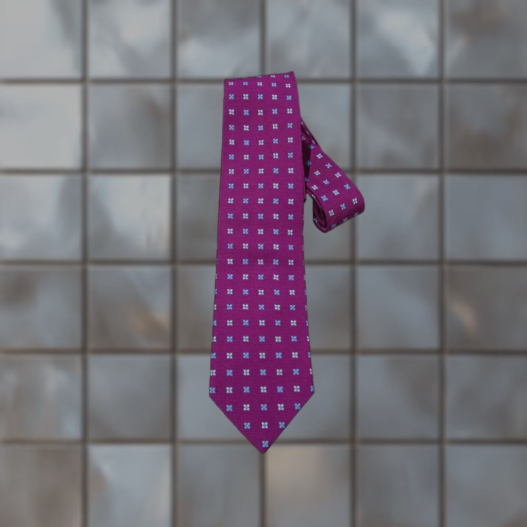 Brooks Brothers Brooks Brothers Makers Tie Mens Purple Silk Neck Tie Geometric Abstract Preppy Retro Made in USA 57"-60" Classic 100% Silk Size ONE SIZE - 1 Thumbnail