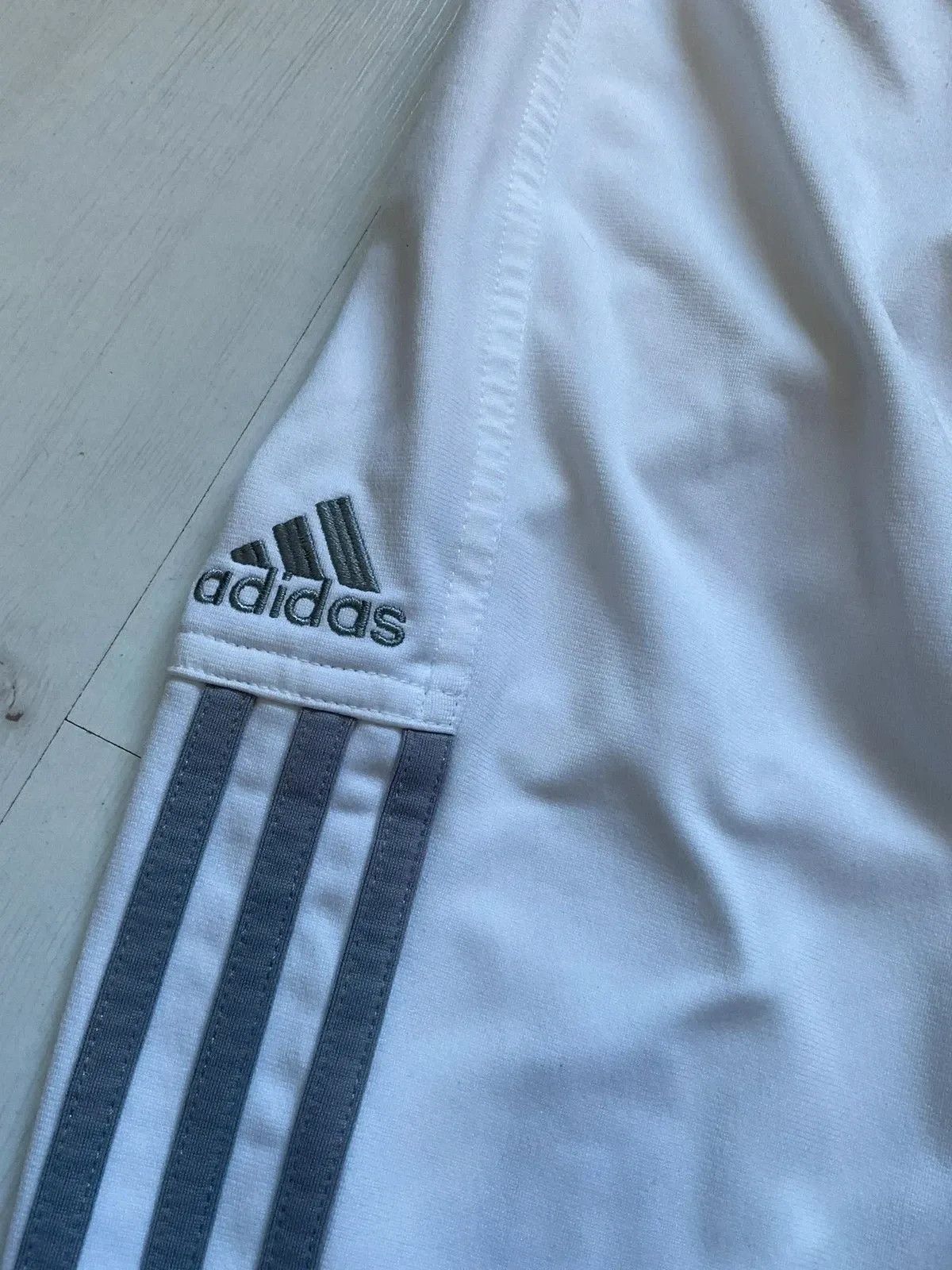 Adidas OG Adidas White Grey Pants Track Pants Open Zip Legs Vintage Size US 32 / EU 48 - 9 Thumbnail