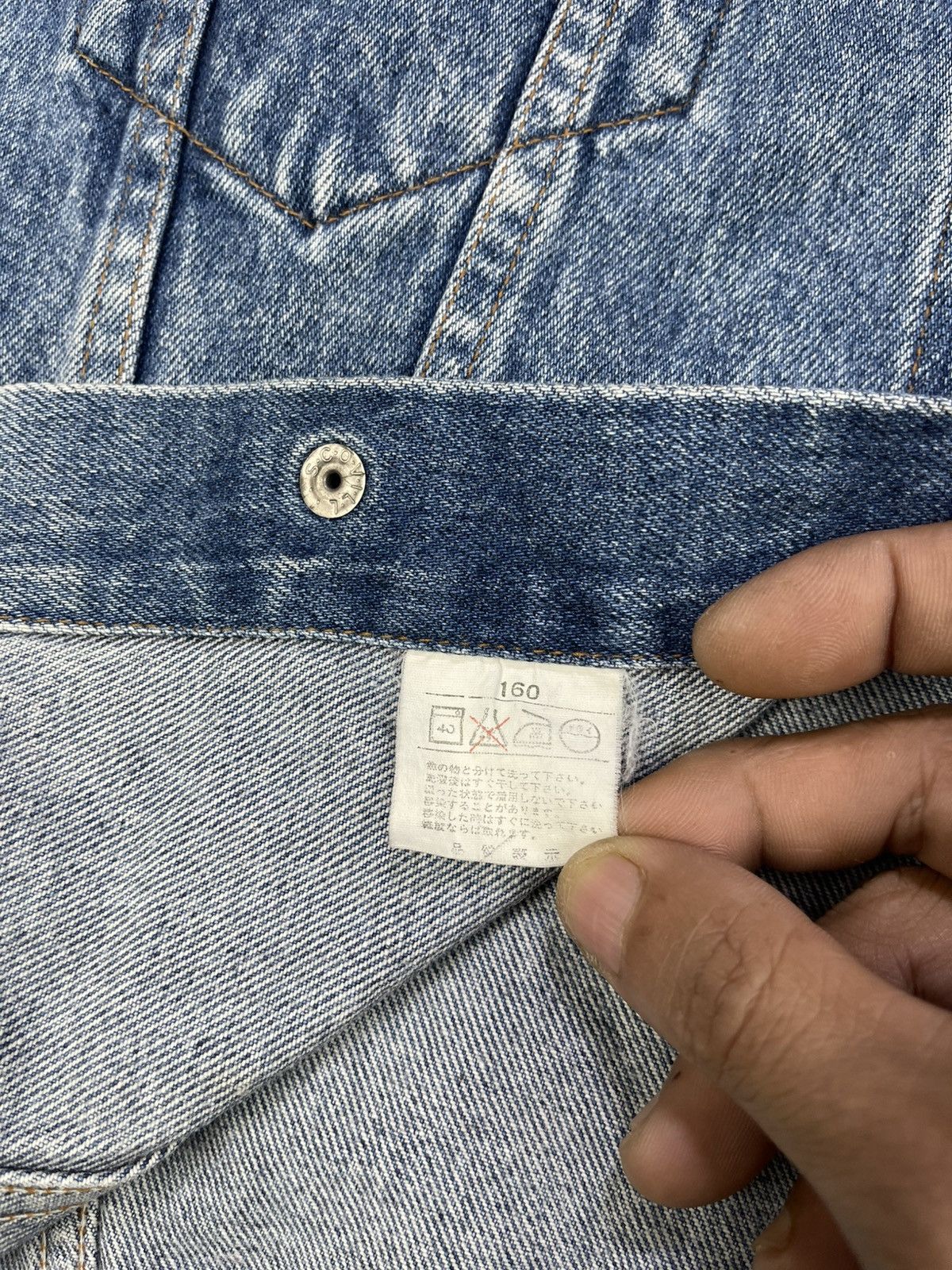Levi's Vtg Levis Orange Tab Wash Snap Button Denim Vest Size US S / EU 44-46 / 1 - 13 Thumbnail
