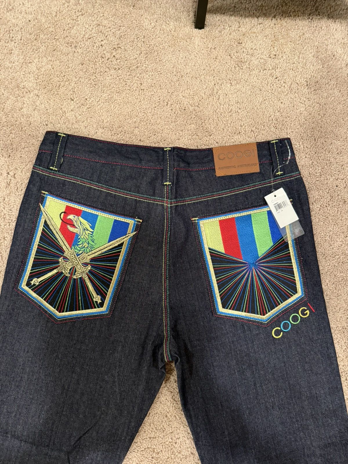 Coogi Coogi Wide Leg Embroidered Jeans Size US 38 / EU 54 - 6 Thumbnail