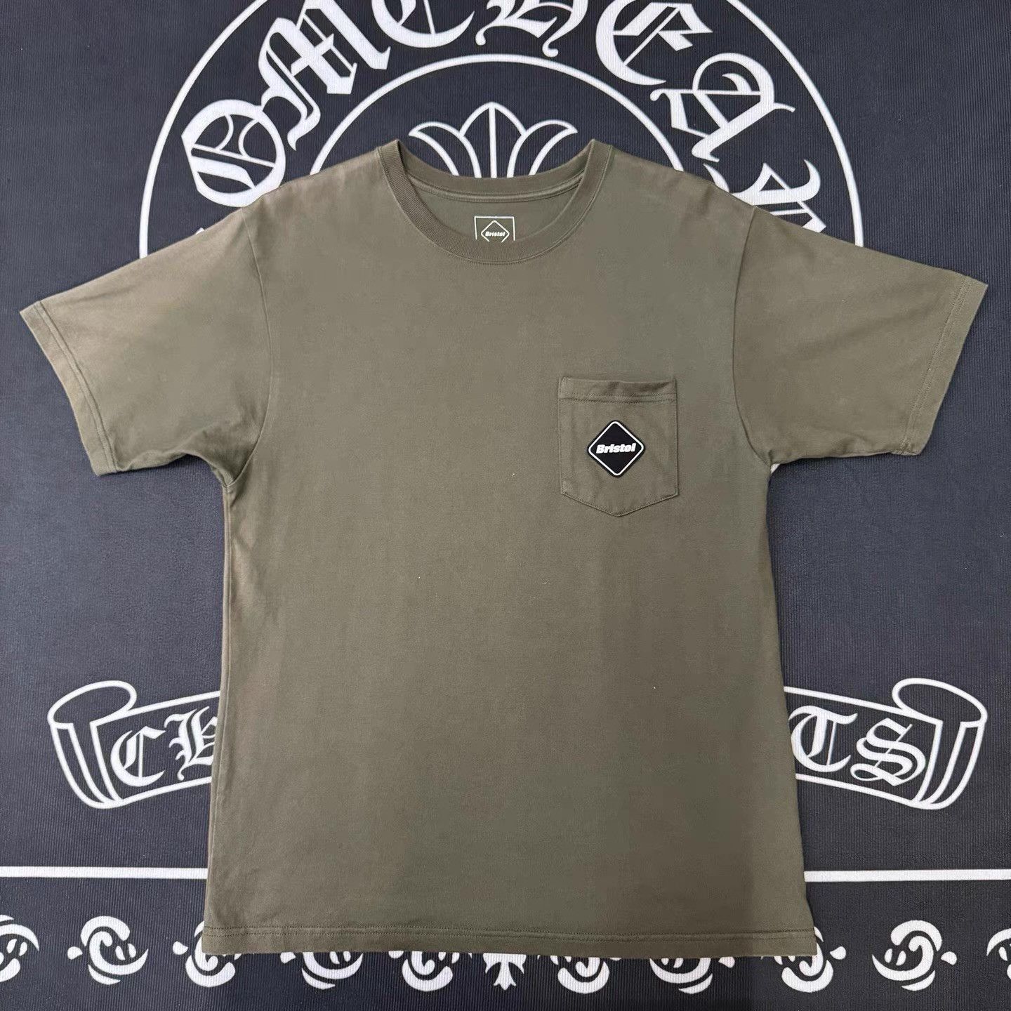 Bristol Studios Bristol Olive Green Printed Short Sleeve Q10 Size US M / EU 48-50 / 2 - 1 Thumbnail