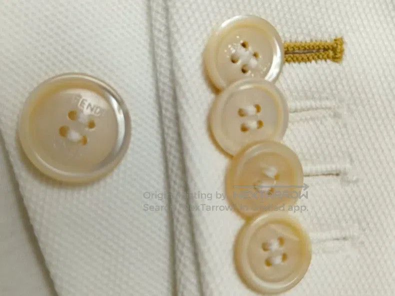 Fendi Fendi White suit jacket Size 46L - 4 Thumbnail