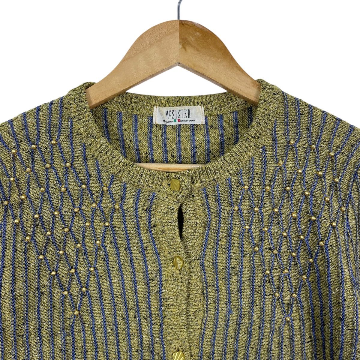 Japanese Brand × Vintage Vintage McSister Japan Patterned Knitwear Cardigan Sweater Size S / US 4 / IT 40 - 4 Thumbnail