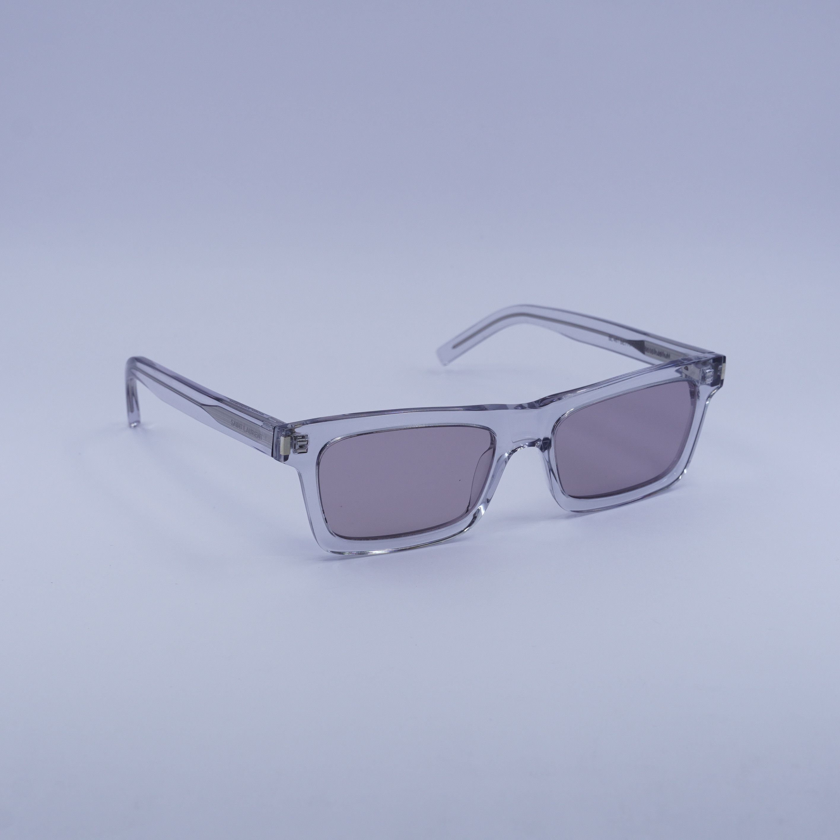 Saint Laurent Paris Saint Laurent SL461 BETTY 013 Sunglasses Grey Rectangle Size ONE SIZE - 1 Thumbnail