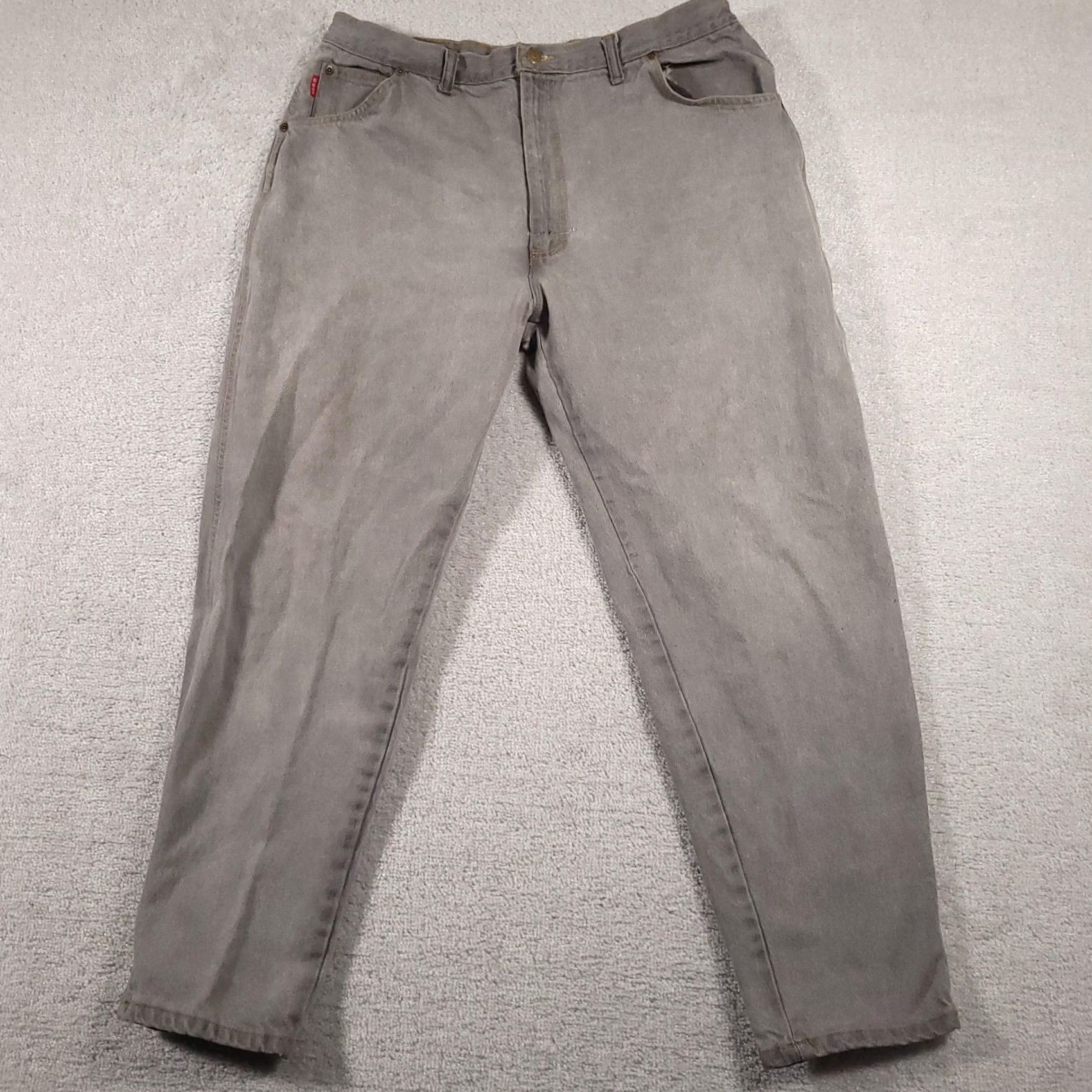 Bugle Boy VINTAGE Bugle Boy Jeans Mens 38x30 Gray Tapered Relaxed Fit Made USA 90s Pants Size US 38 / EU 54 - 2 Thumbnail