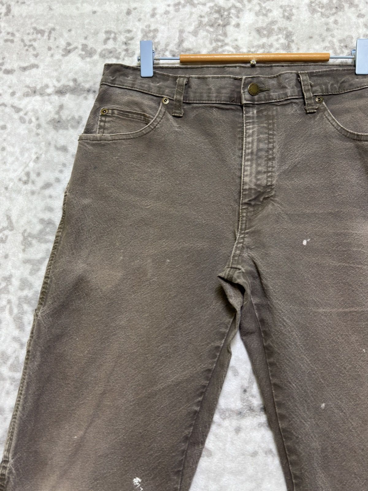 Dickies Vintage Brown Workwear Carpenter Pants Sun Faded Distressed Size US 32 / EU 48 - 4 Thumbnail
