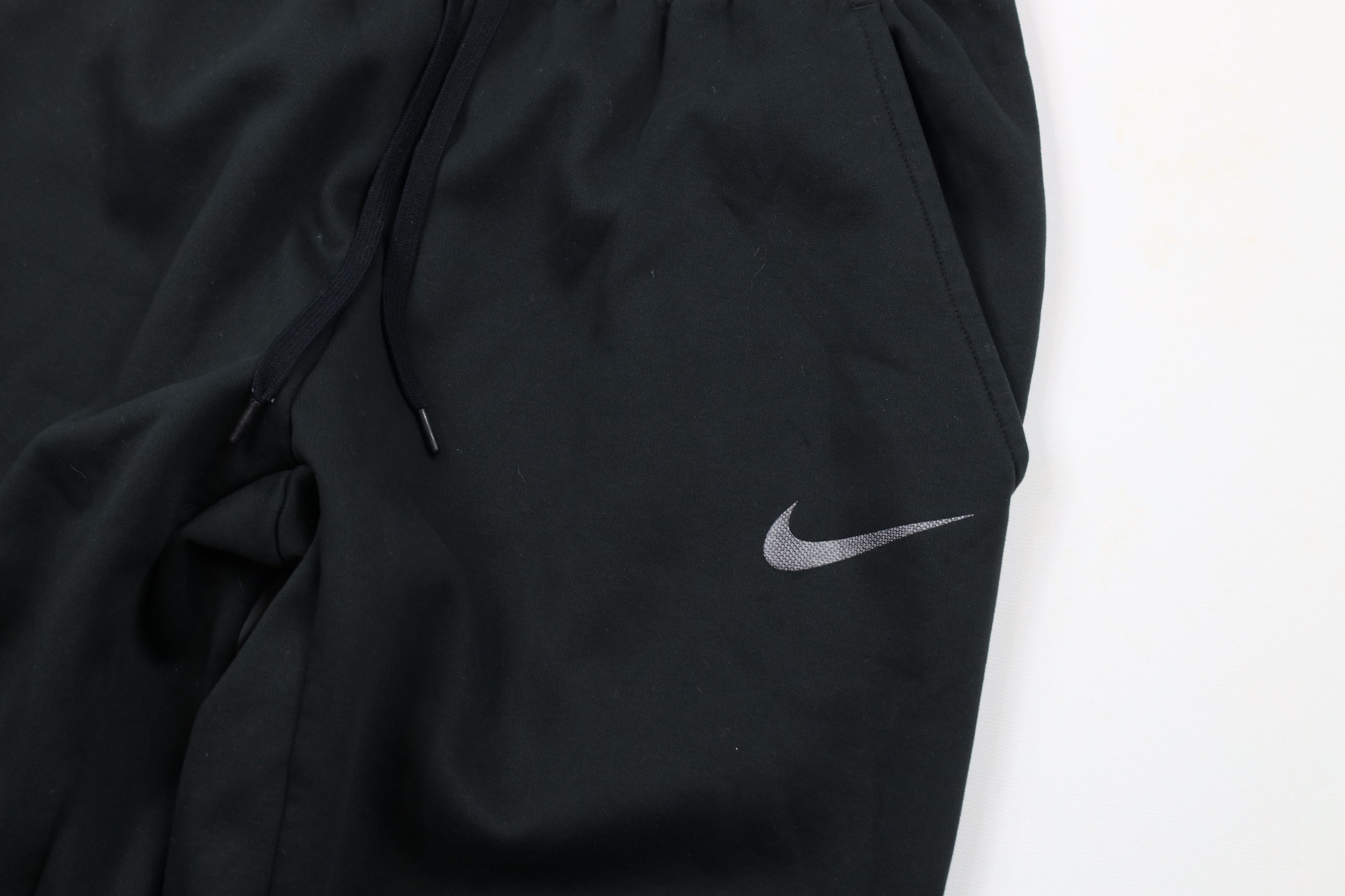Nike × Vintage Vintage Nike Mini Swoosh Cuffed Sweatpants Joggers Black Size US 36 / EU 52 - 5 Thumbnail