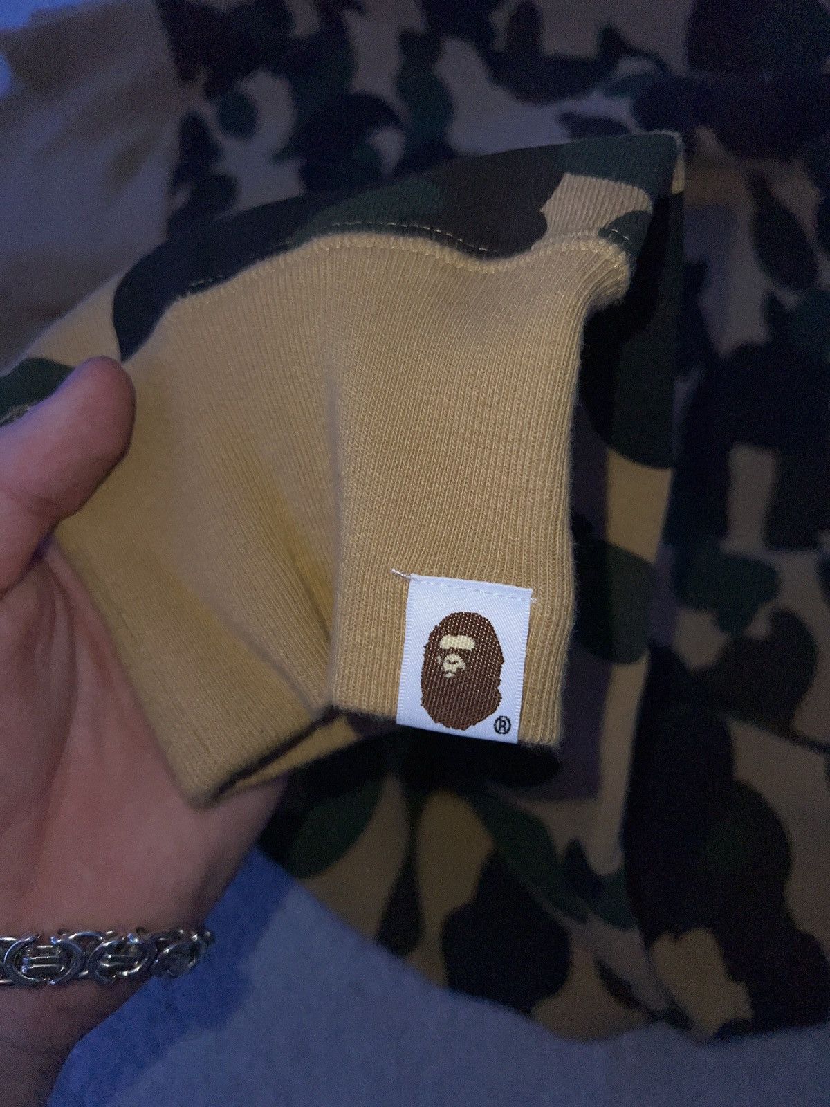 Bape Bape 1st camo pullover hoodie yellow Size US XL / EU 56 / 4 - 5 Thumbnail