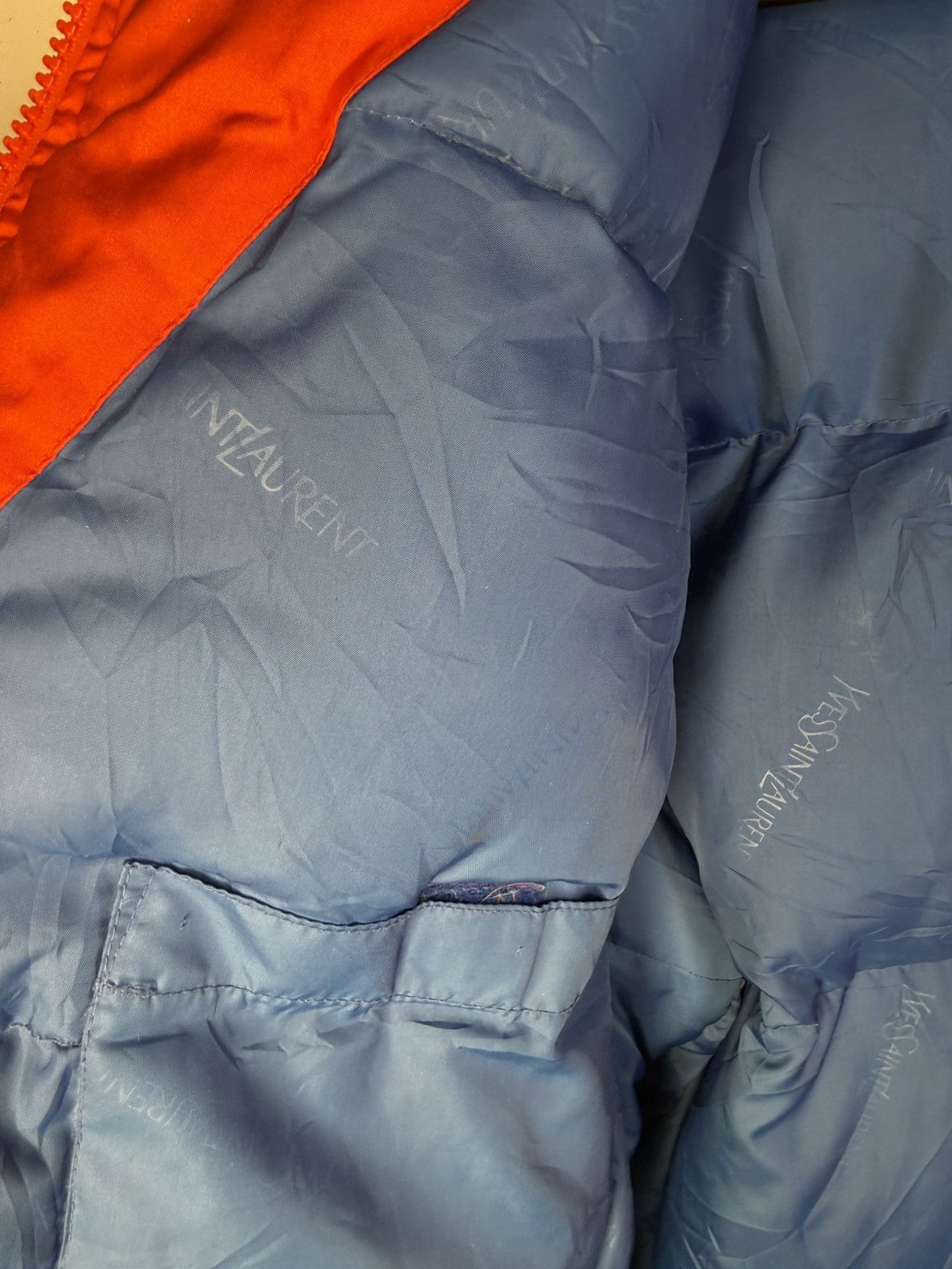 Yves Saint Laurent 90s Winter YSL Down Jacket Puffer Red Bomber Heavy Coat Size US M / EU 48-50 / 2 - 10 Thumbnail